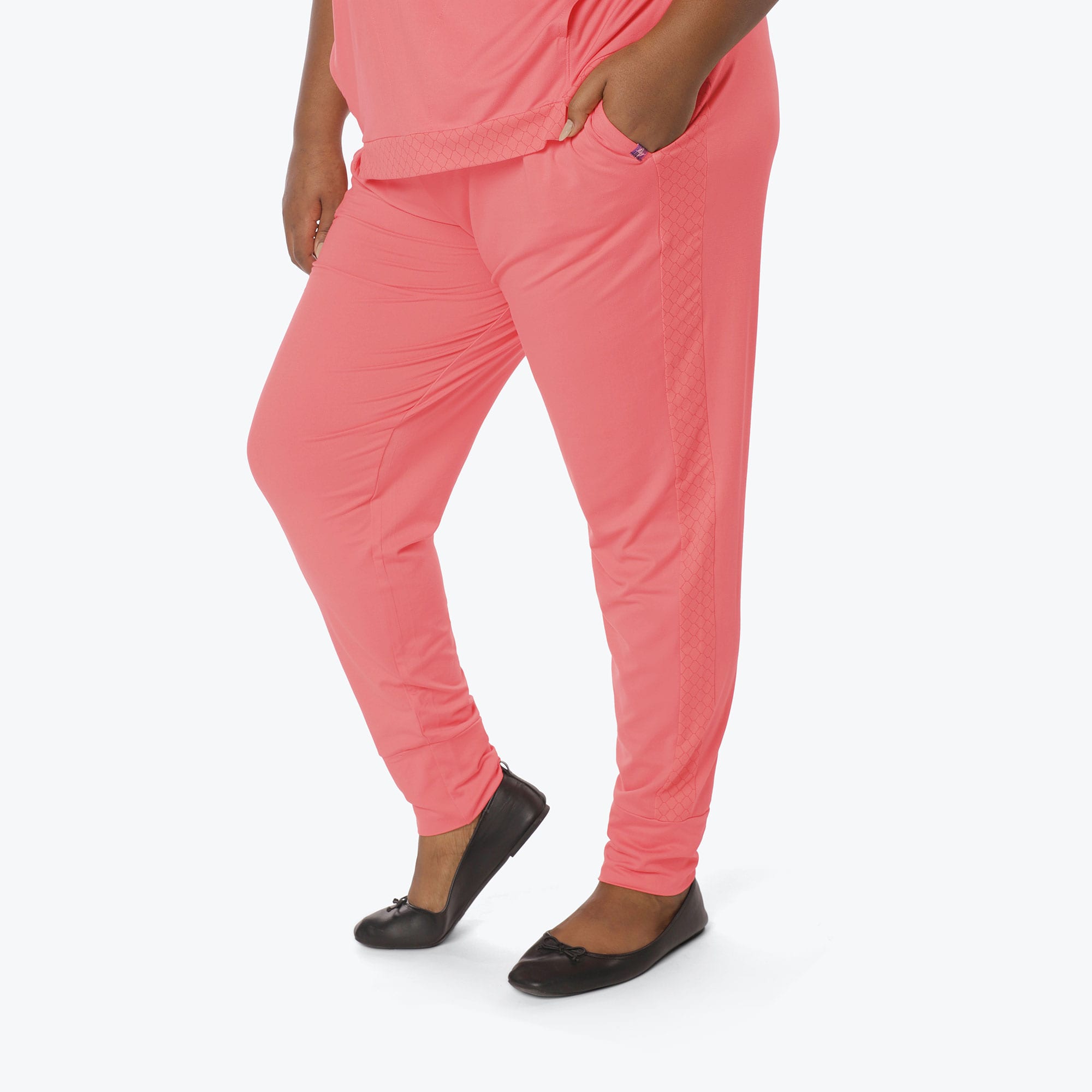 Scoop Foldover Jogger Pants - WATERMELON ICEPOP - Scoop_Bottom_Watermelon-Icepop_XL_03