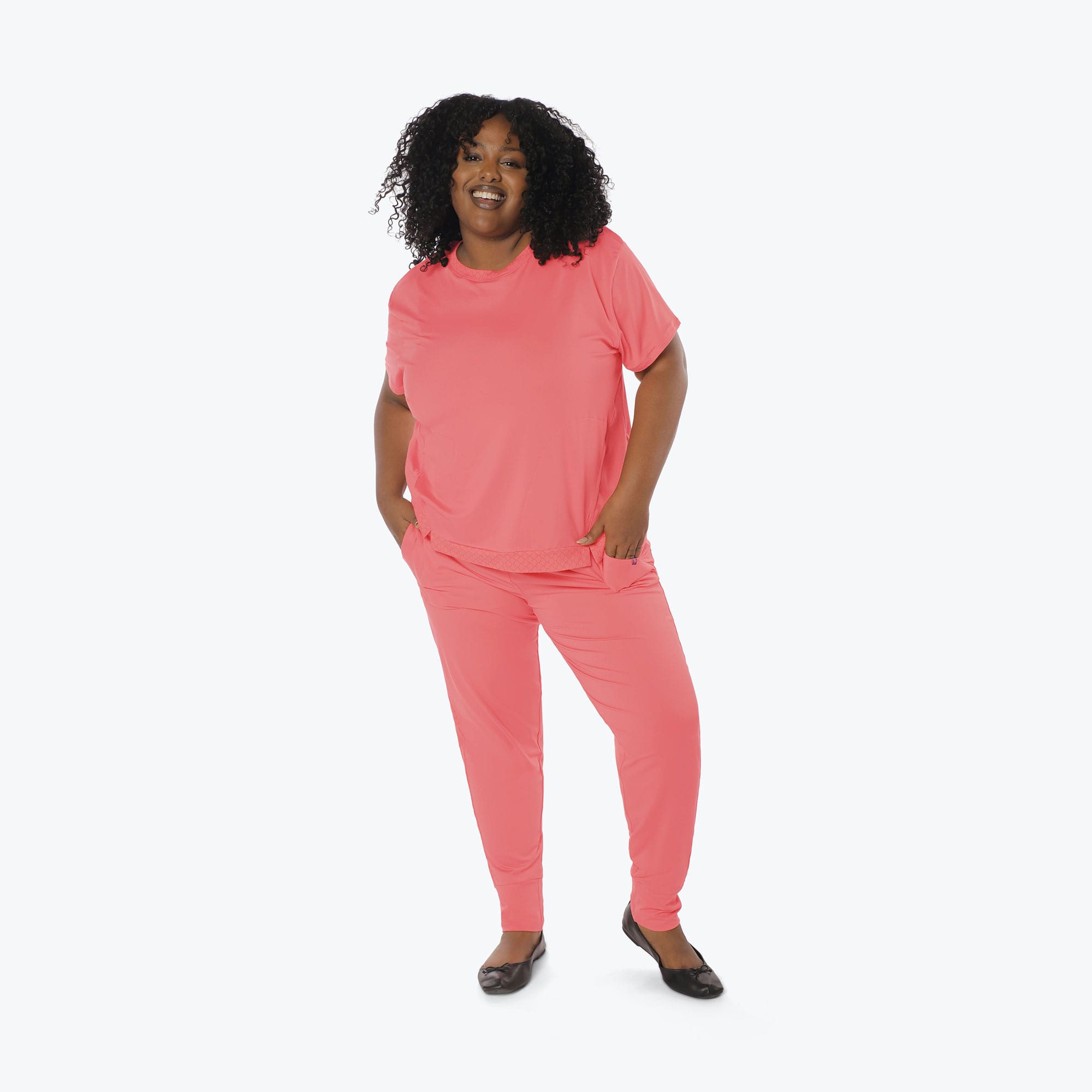 Scoop Foldover Jogger Pants - WATERMELON ICEPOP - Scoop_Bottom_Watermelon-Icepop_XL_04