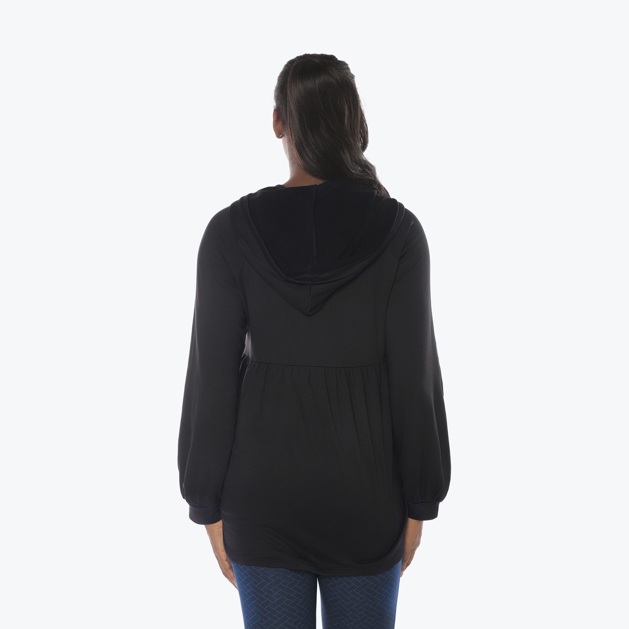 Shimmy Brushed Jersey Zip Up - BLACK - Shimmy_Black_S_02