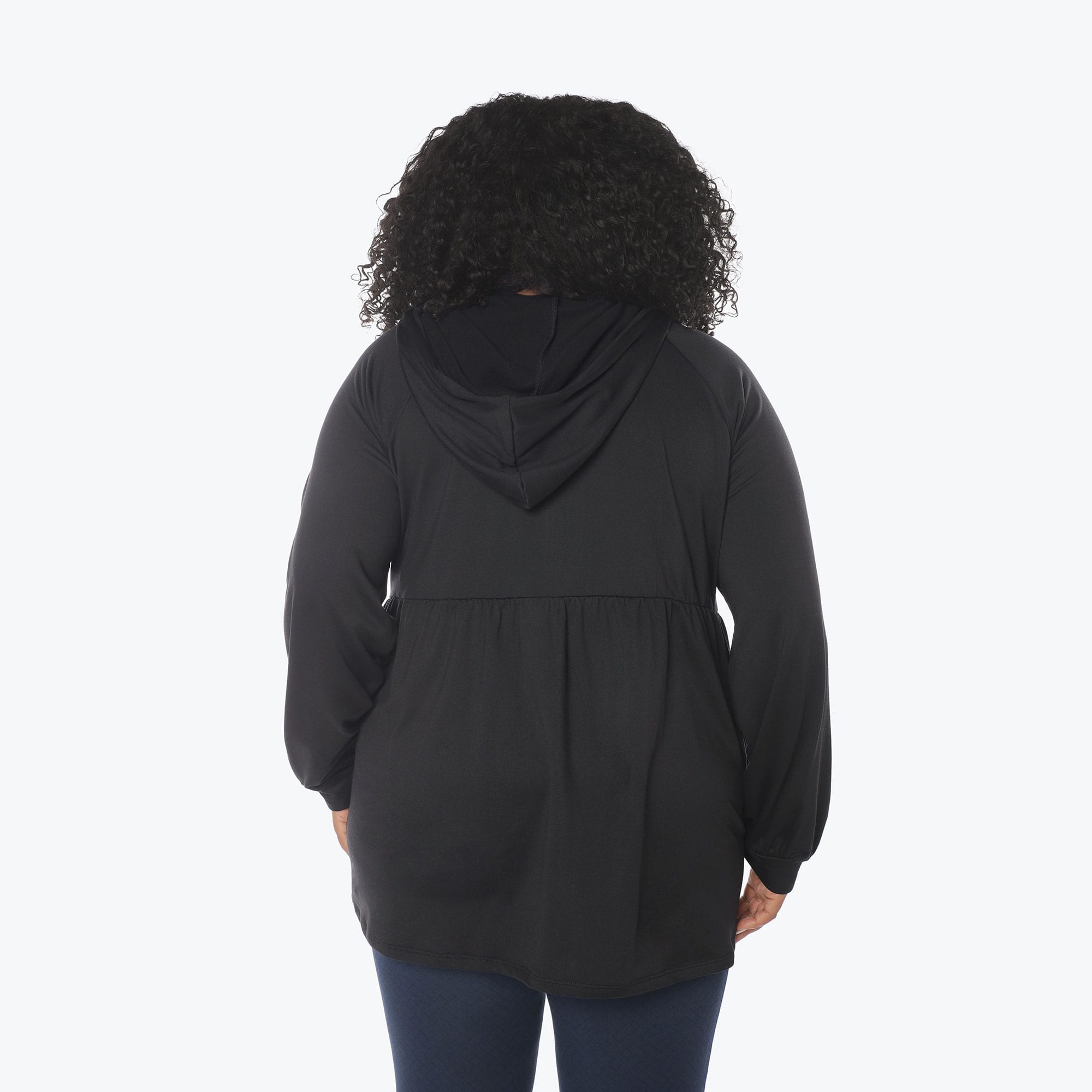 Shimmy Brushed Jersey Zip Up - BLACK - Shimmy_Black_XL_02