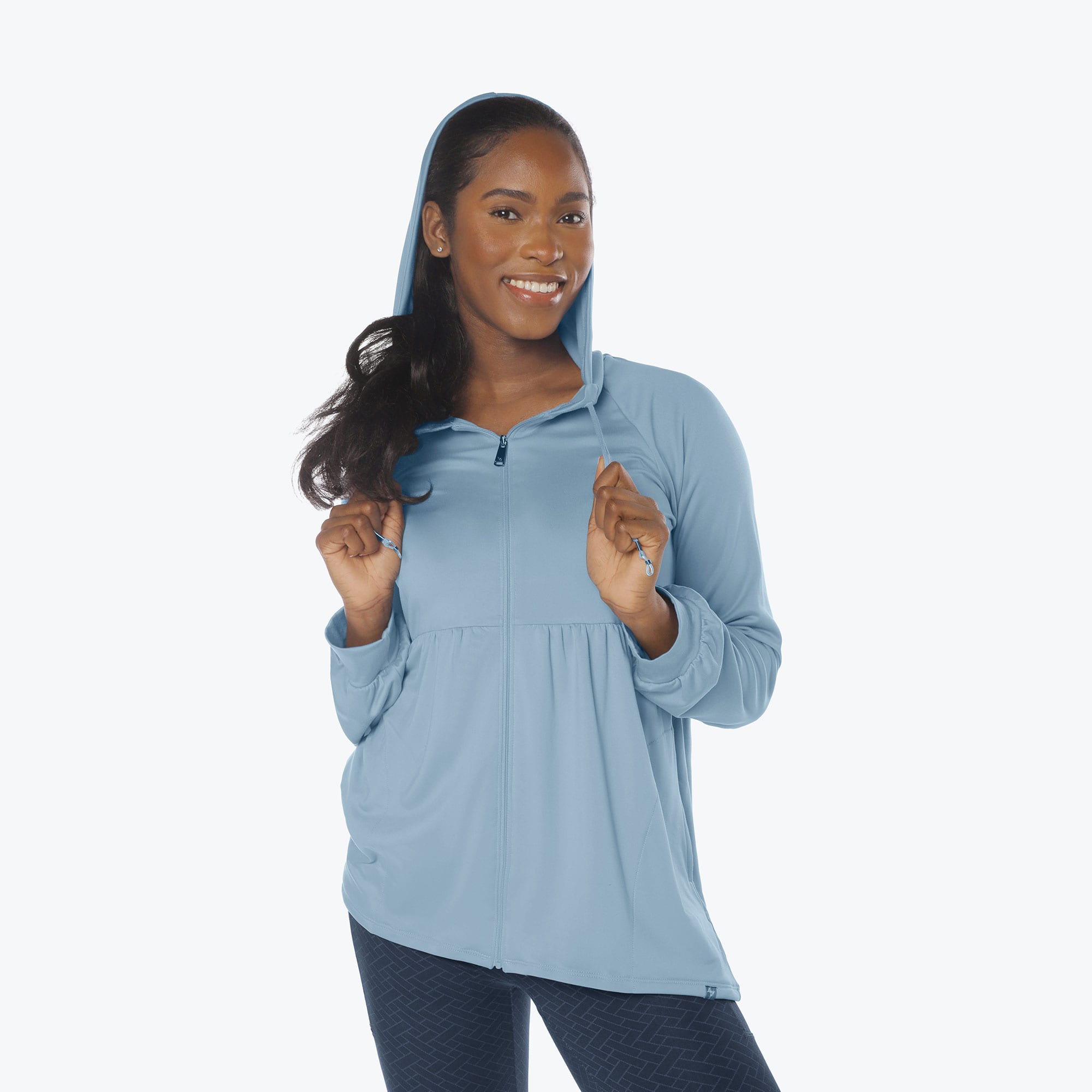 Shimmy Brushed Jersey Zip Up - BLUE MOON ICEPOP - Shimmy_BlueMoon_IcePop_S_03