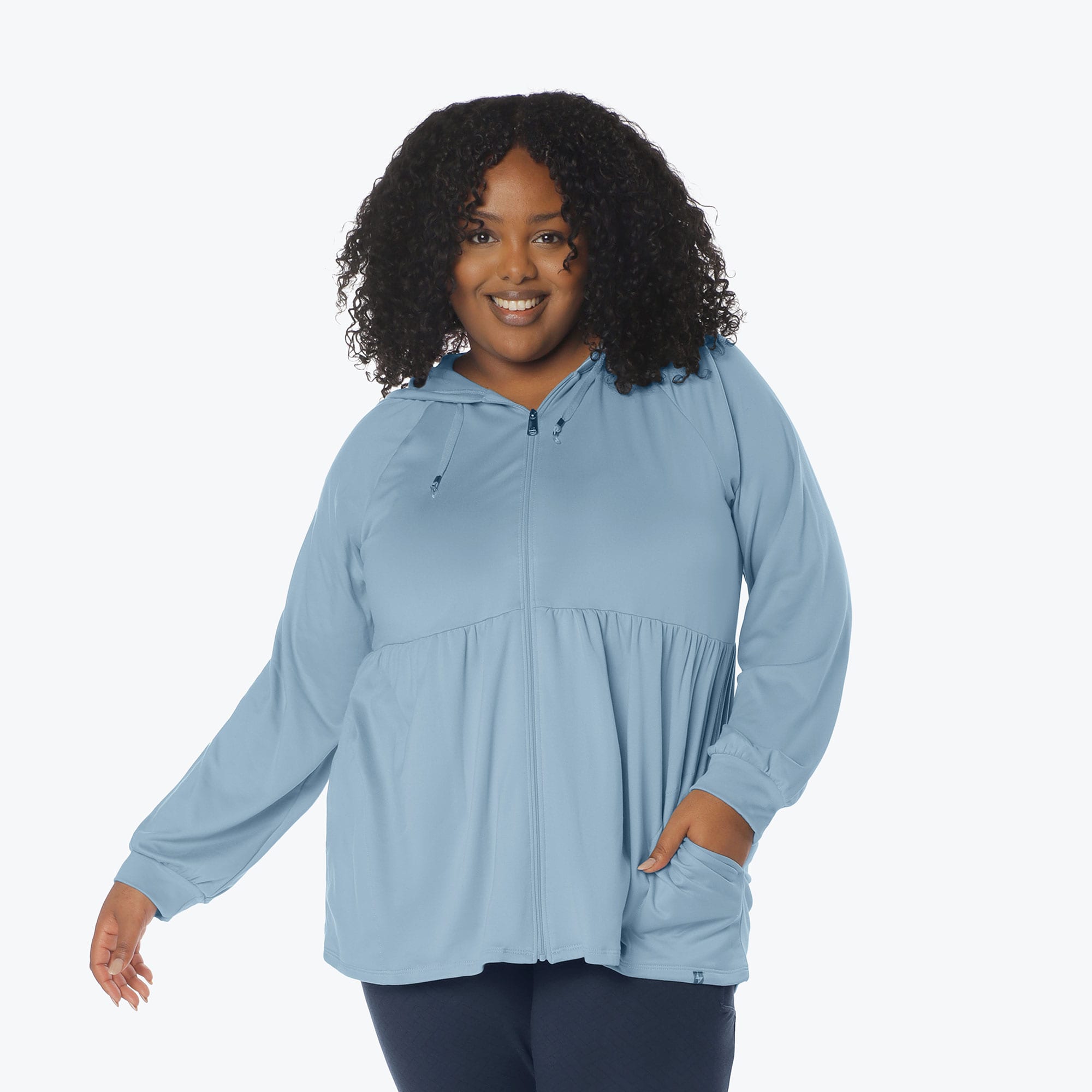 Shimmy Brushed Jersey Zip Up - BLUE MOON ICEPOP - Shimmy_BlueMoon_IcePop_XL_01a