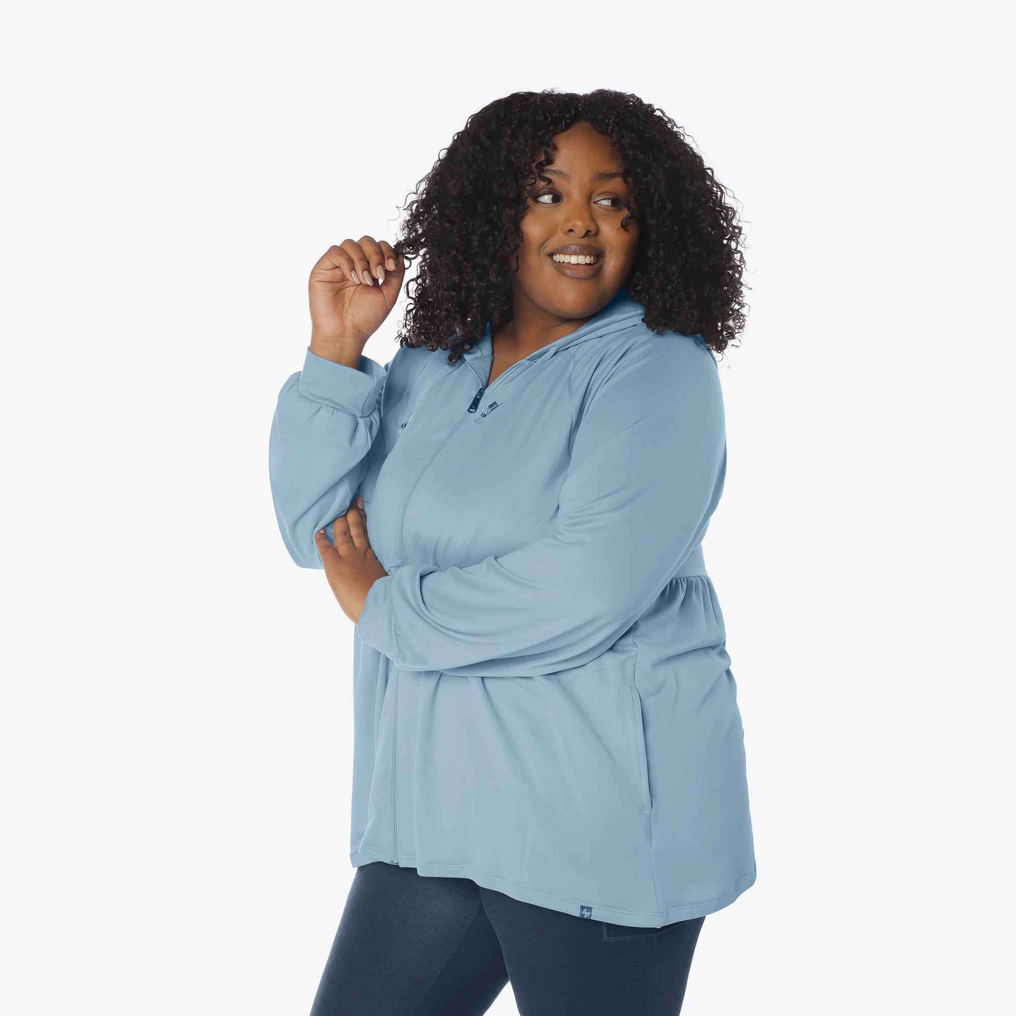 Shimmy Brushed Jersey Zip Up - BLUE MOON ICEPOP - Shimmy_BlueMoon_IcePop_XL_03