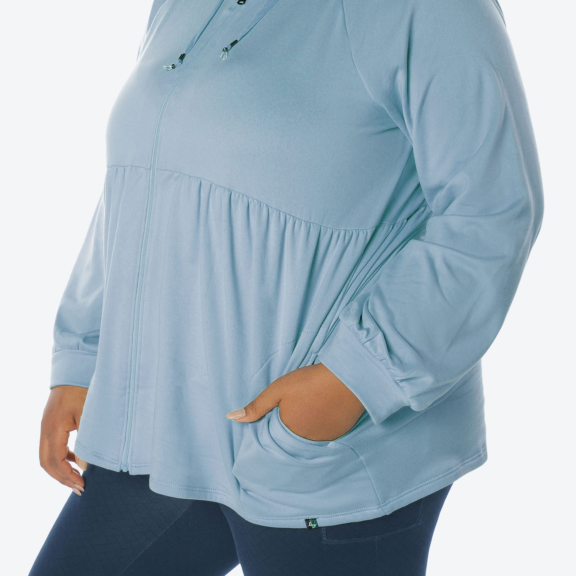 Shimmy Brushed Jersey Zip Up - BLUE MOON ICEPOP - Shimmy_BlueMoon_IcePop_XL_04