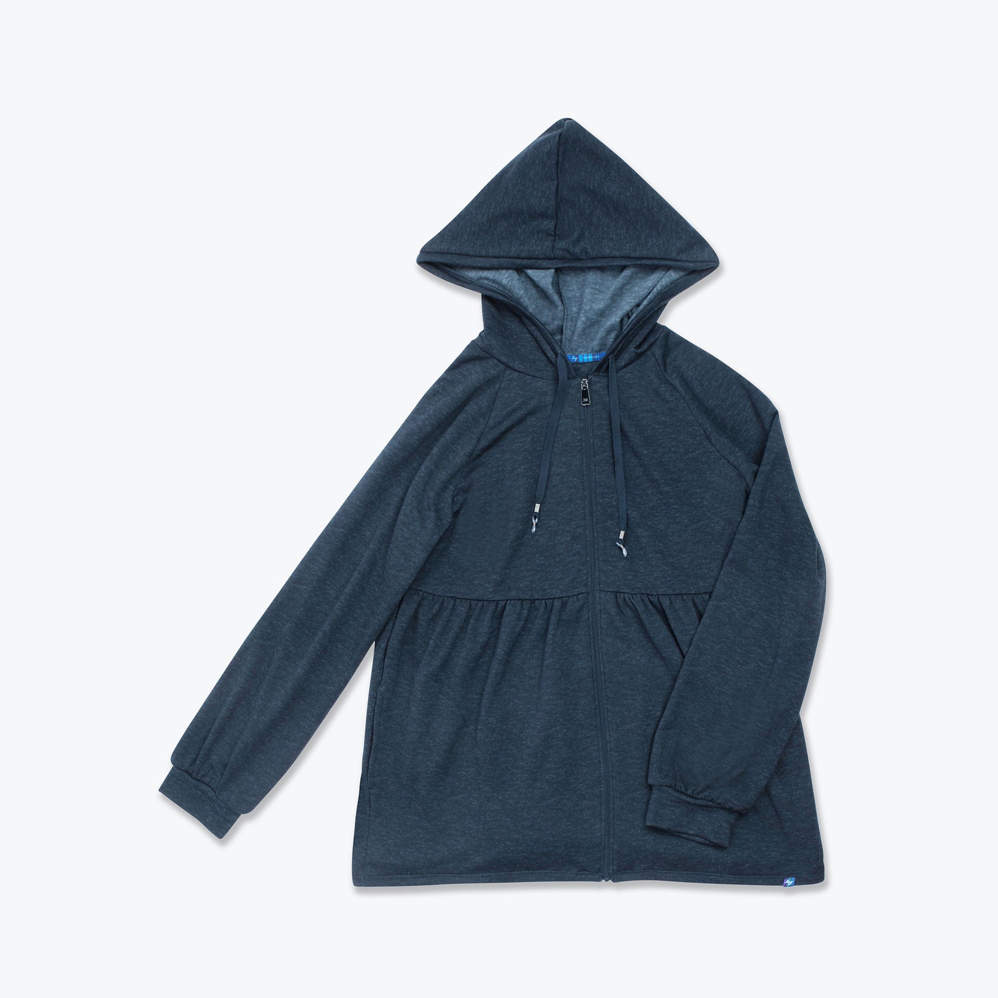 Shimmy Brushed Jersey Zip Up - HEATHER INDIGO - Shimmy_HeatherIndigo_Flatlay_01_6d64831b-5122-43bc-b376-d2b438705828