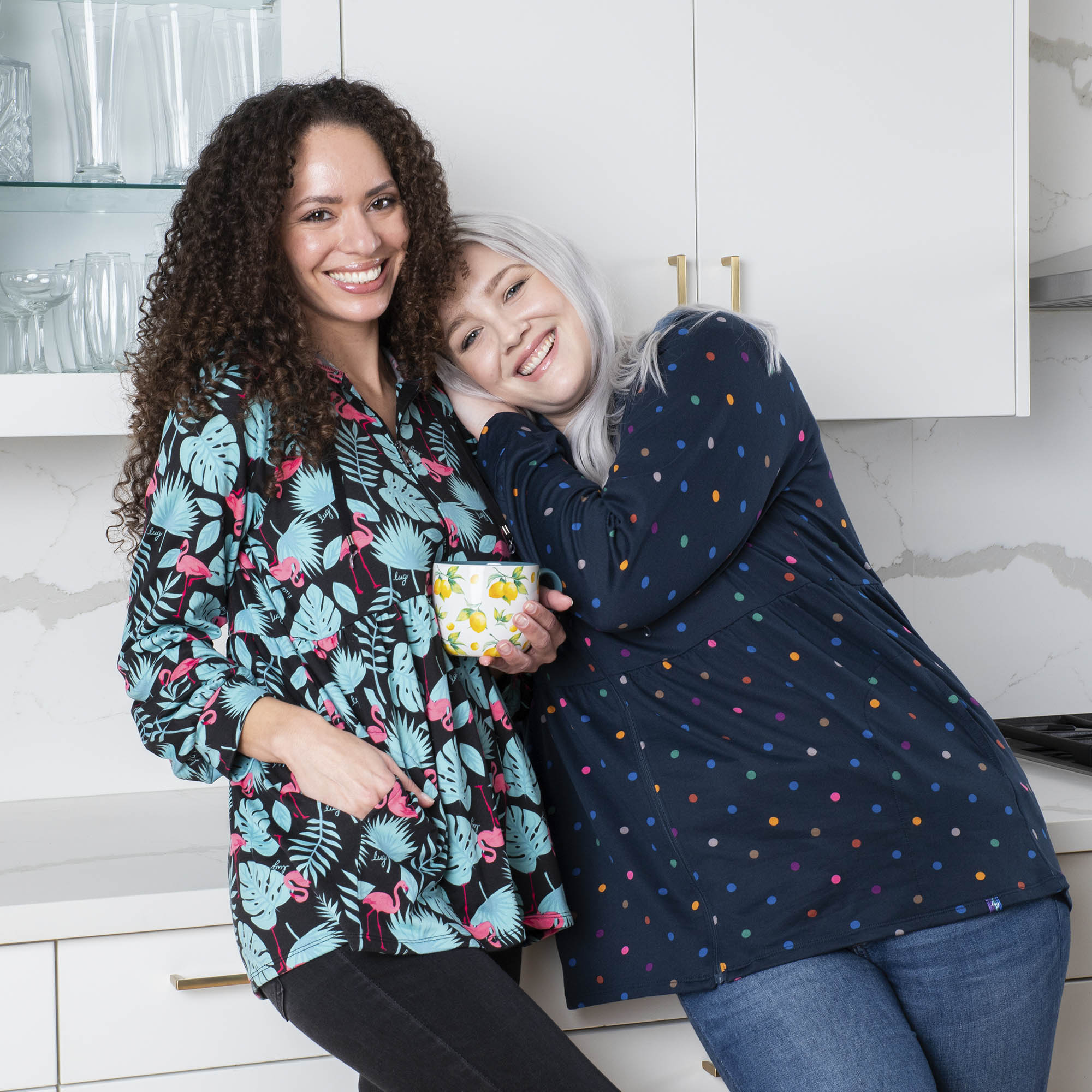 Shimmy Brushed Jersey Zip Up - - Shimmy_Hover