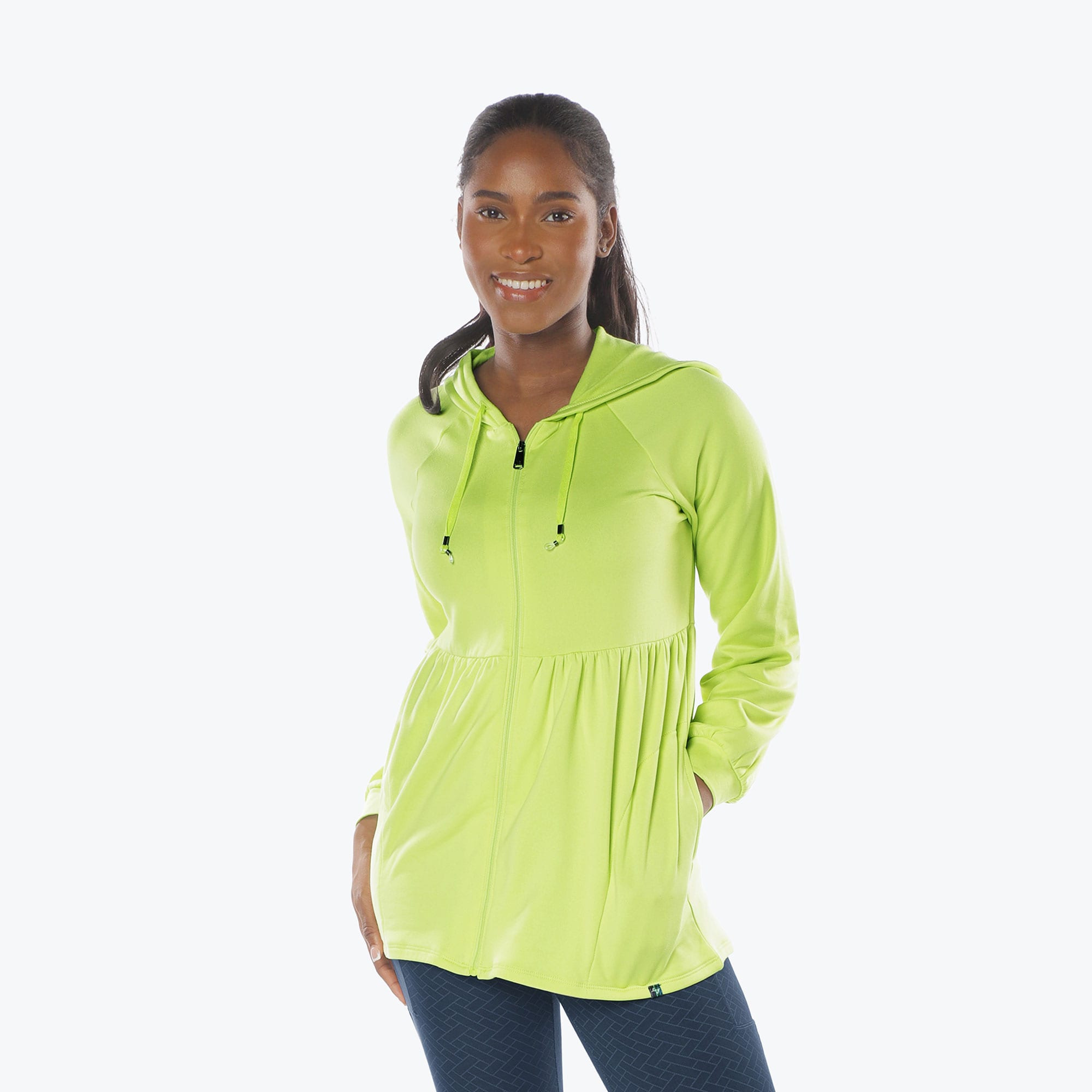 Shimmy Brushed Jersey Zip Up - MARGARITA ICEPOP - Shimmy_Margarita_IcePop_S_01a