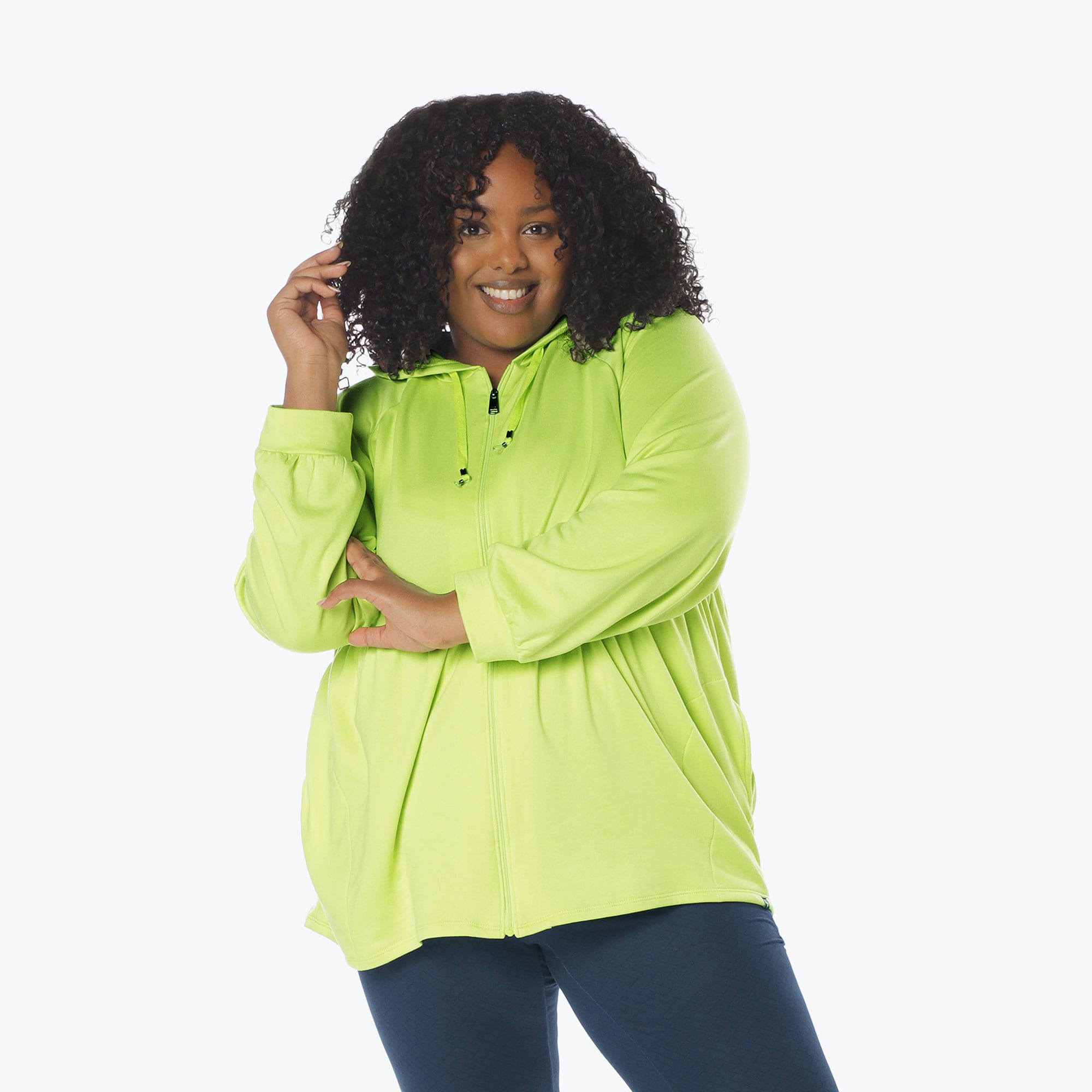 Shimmy Brushed Jersey Zip Up - MARGARITA ICEPOP - Shimmy_Margarita_IcePop_XL_01a