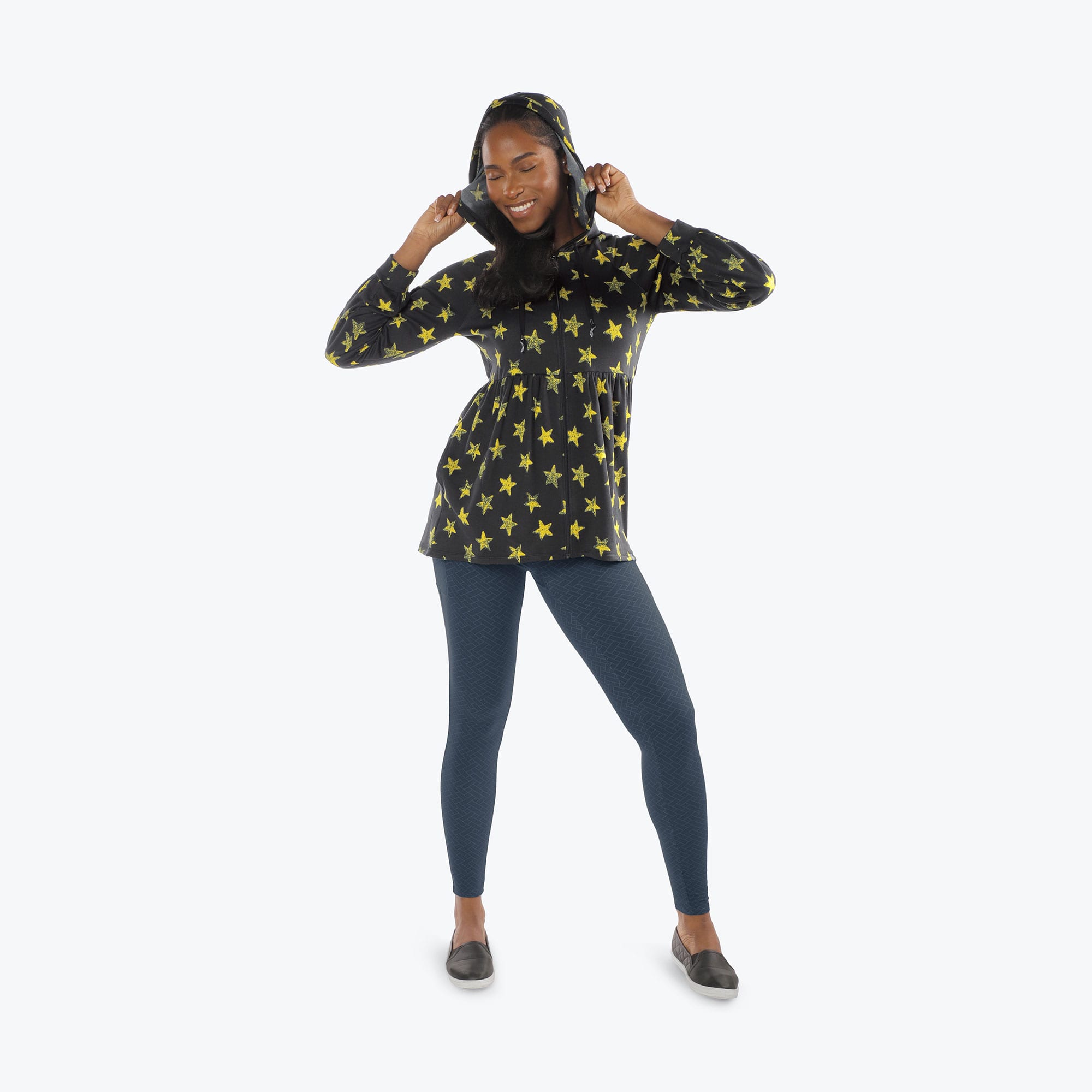 Shimmy Brushed Jersey Zip Up - ROCKSTAR - Shimmy_Rockstar_S_05