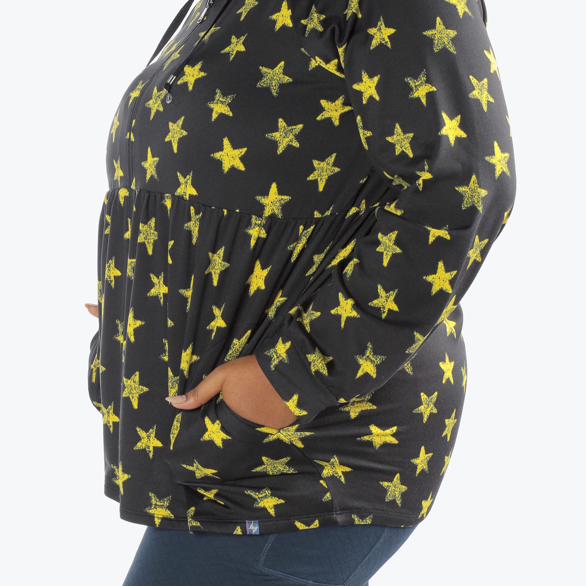 Shimmy Brushed Jersey Zip Up - ROCKSTAR - Shimmy_Rockstar_XL_04