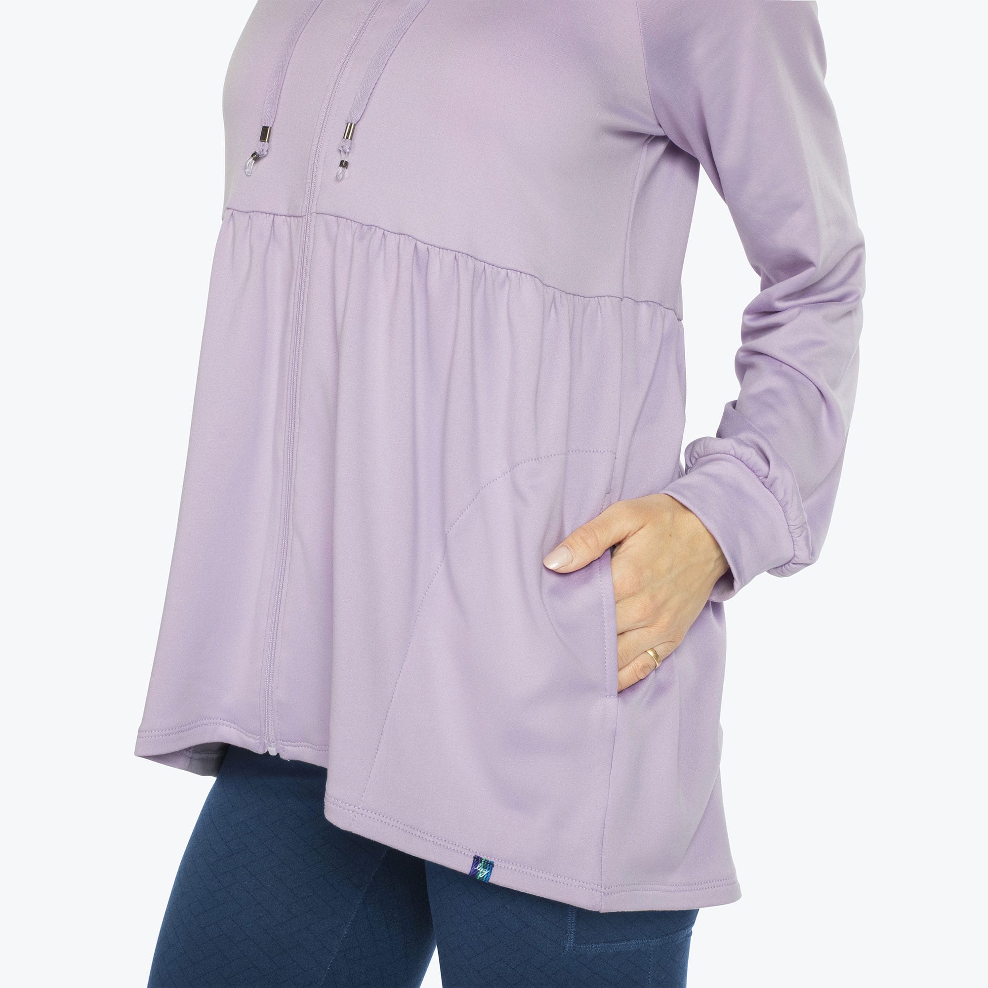 Shimmy Brushed Jersey Zip Up - SUGARPLUM ICEPOP - Shimmy_Sugarplum_S_05