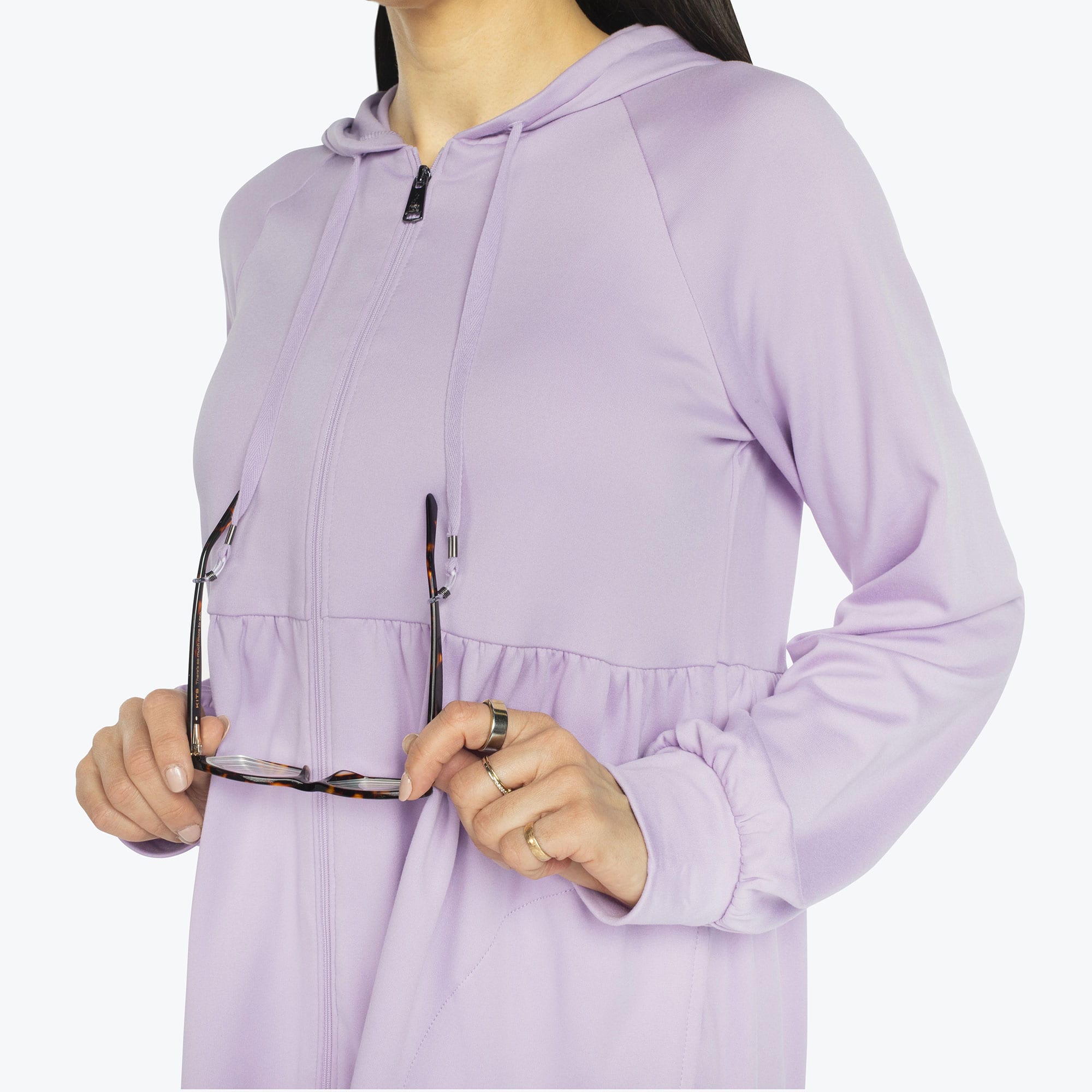 Shimmy Brushed Jersey Zip Up - SUGARPLUM ICEPOP - Shimmy_Sugarplum_S_05a