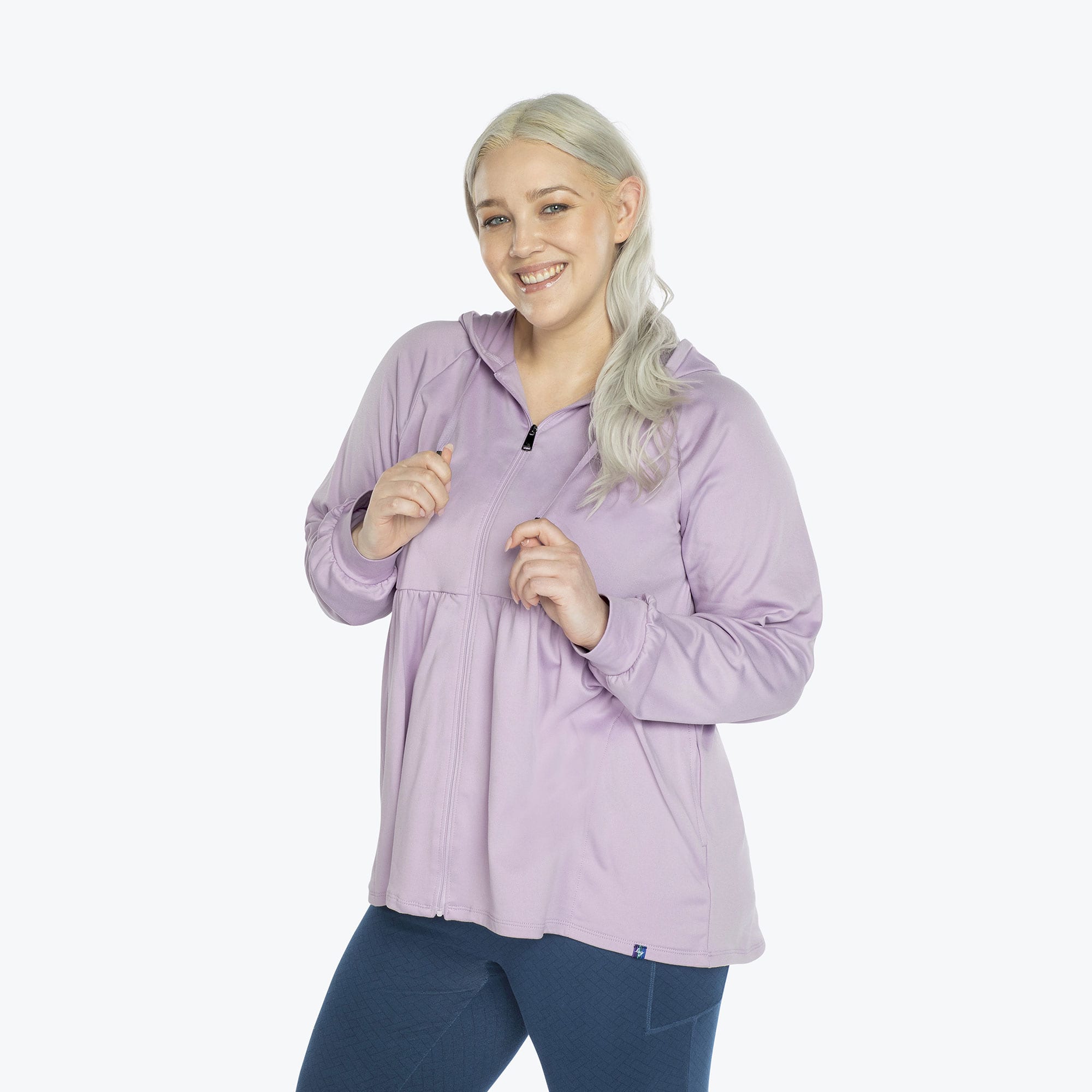 Shimmy Brushed Jersey Zip Up - SUGARPLUM ICEPOP - Shimmy_Sugarplum_XL_03