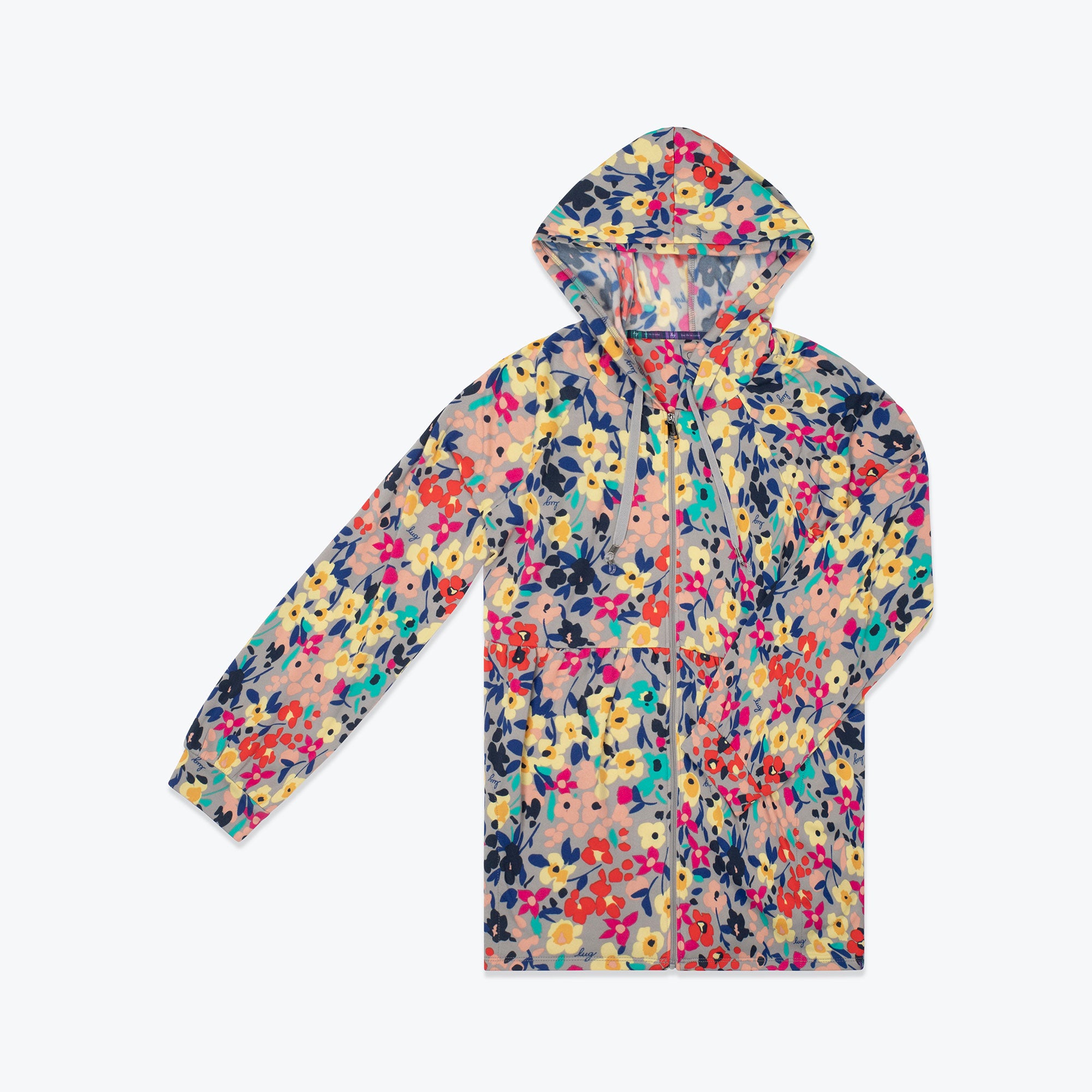 Shimmy Brushed Jersey Zip Up - WILDFLOWER MULTI - Shimmy_Wildflower_Multi_06_78a67fc1-d9a8-4fb3-9deb-858cead71d65