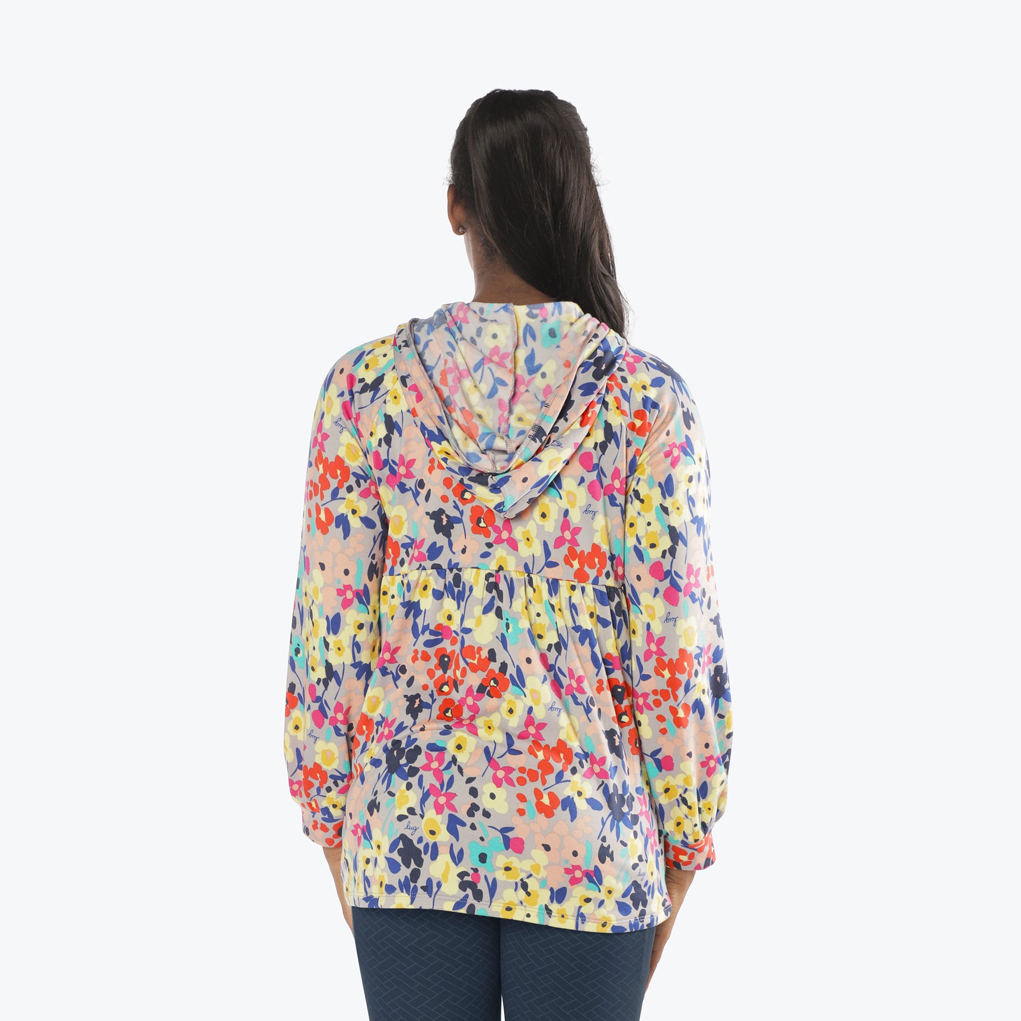 Shimmy Brushed Jersey Zip Up - WILDFLOWER MULTI - Shimmy_Wildflower_Multi_S_02