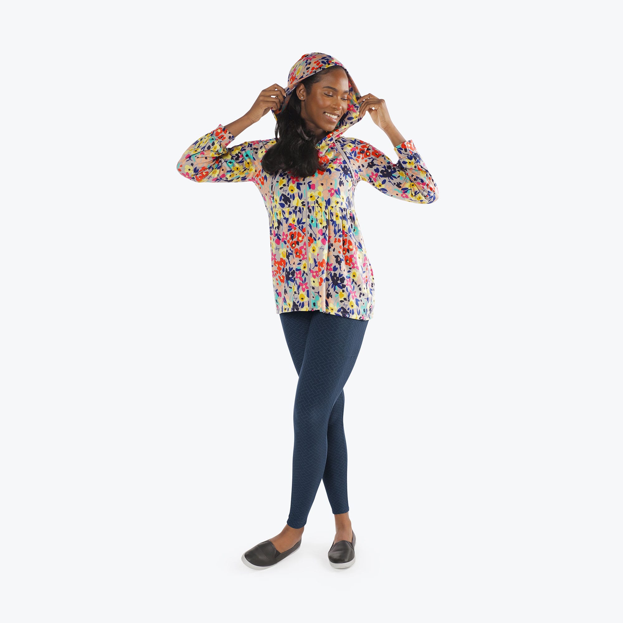 Shimmy Brushed Jersey Zip Up - WILDFLOWER MULTI - Shimmy_Wildflower_Multi_S_05