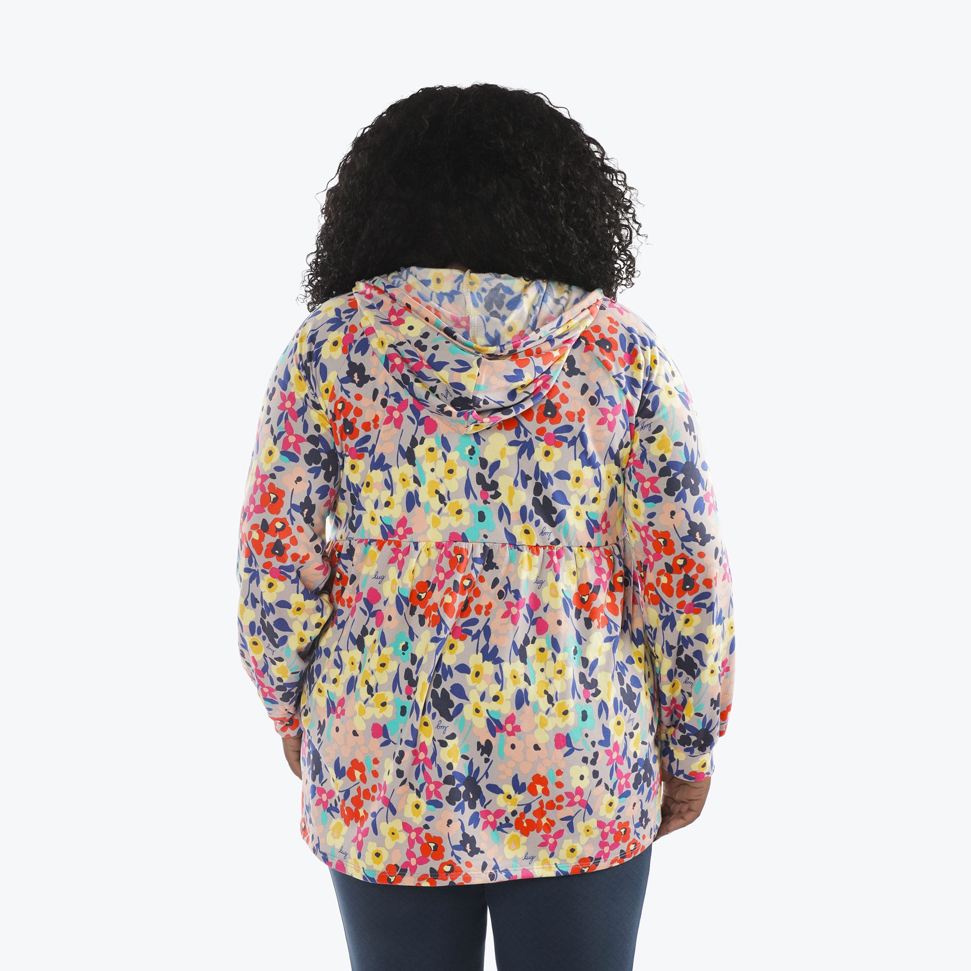 Shimmy Brushed Jersey Zip Up - WILDFLOWER MULTI - Shimmy_Wildflower_Multi_XL_02