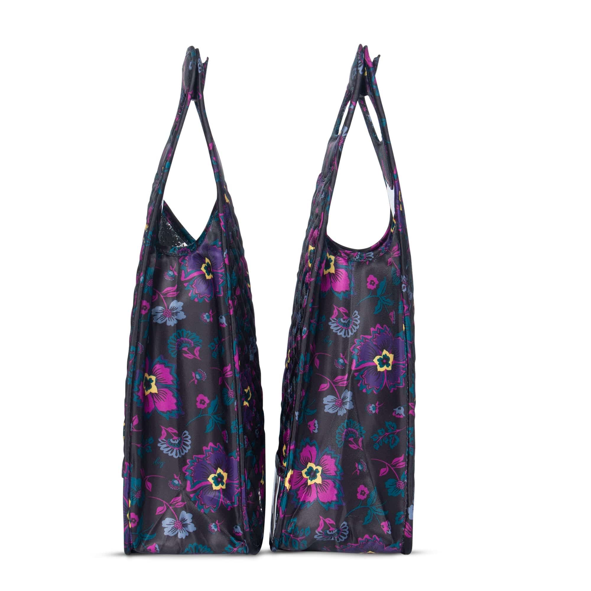 Shuttle 2pc Wine Totes - BOHO FLORAL BLACK - Shuttle2PC_BohoFloralBlack_03