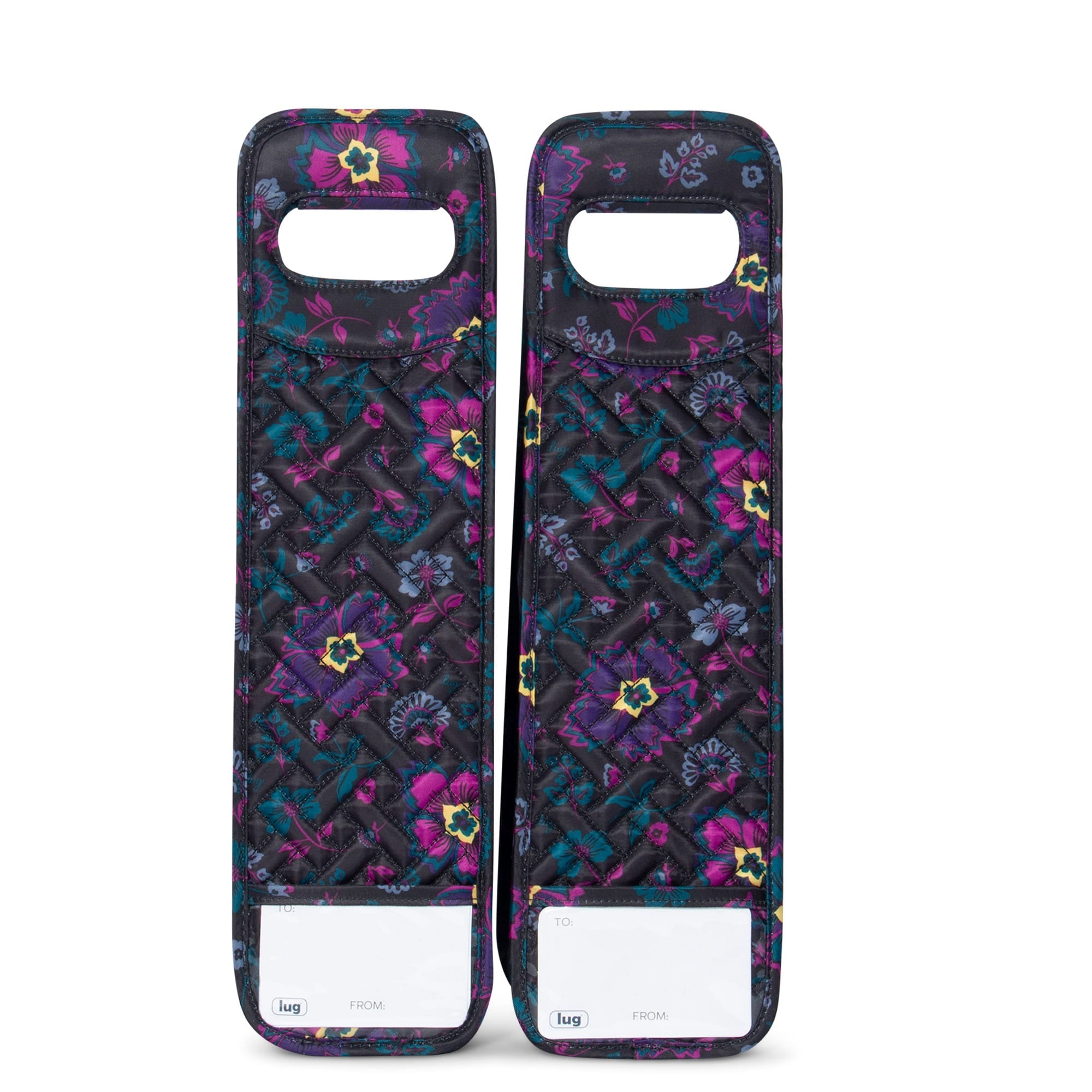 Shuttle 2pc Wine Totes - BOHO FLORAL BLACK - Shuttle2PC_BohoFloralBlack_04