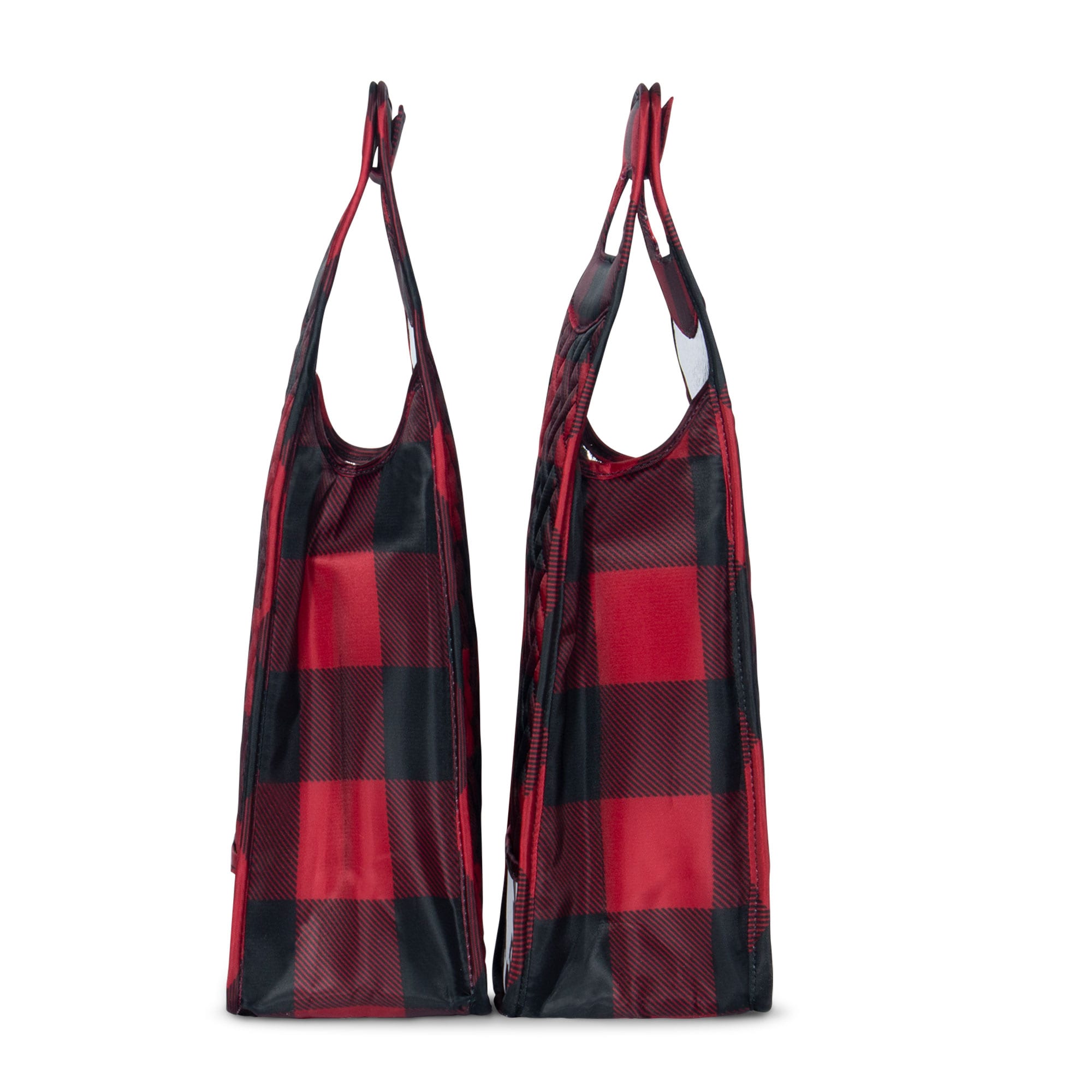 Shuttle 2pc Wine Totes - BUFFALO CHECK RED - Shuttle2PC_BuffaloCheckRed_03