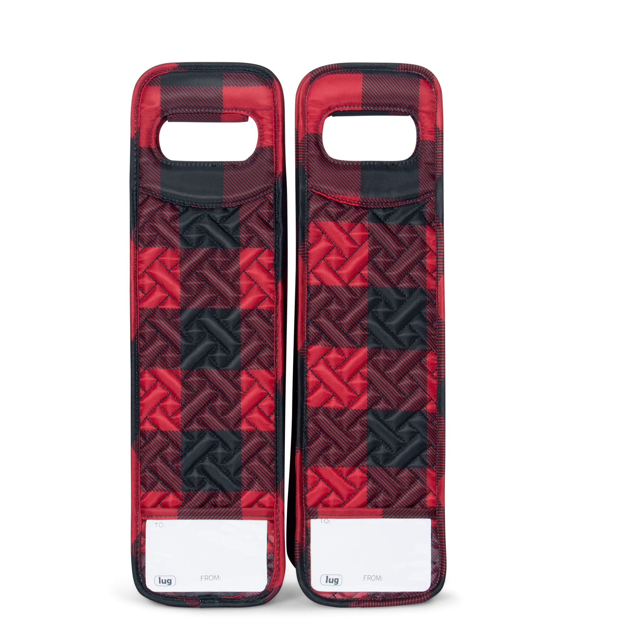 Shuttle 2pc Wine Totes - BUFFALO CHECK RED - Shuttle2PC_BuffaloCheckRed_04