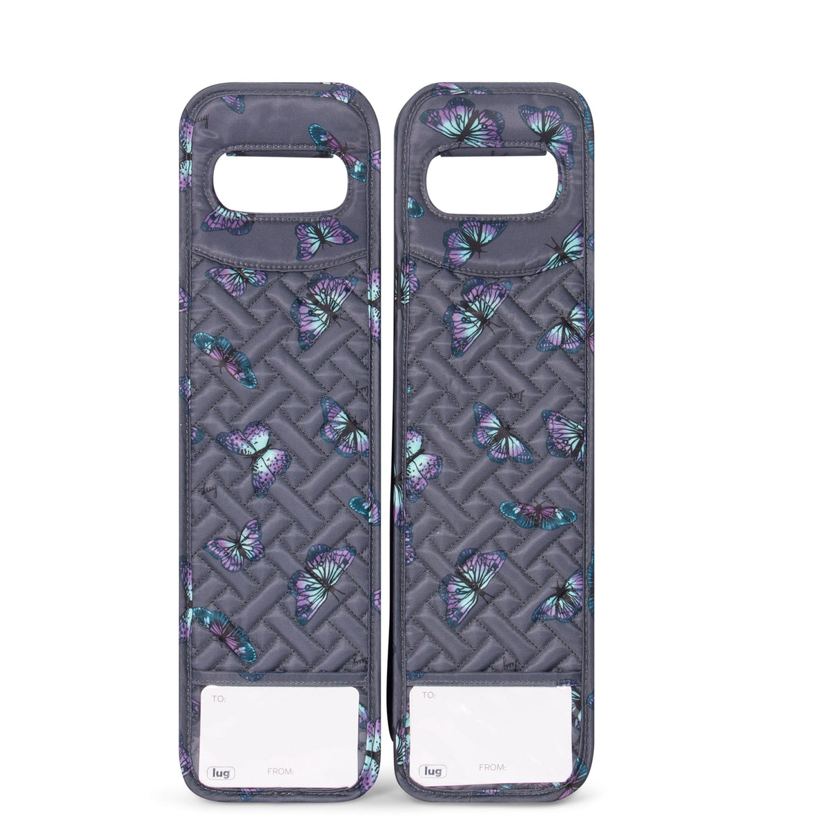 Shuttle 2pc Wine Totes - BUTTERFLY GREY - Shuttle2PC_ButterflyGrey_04