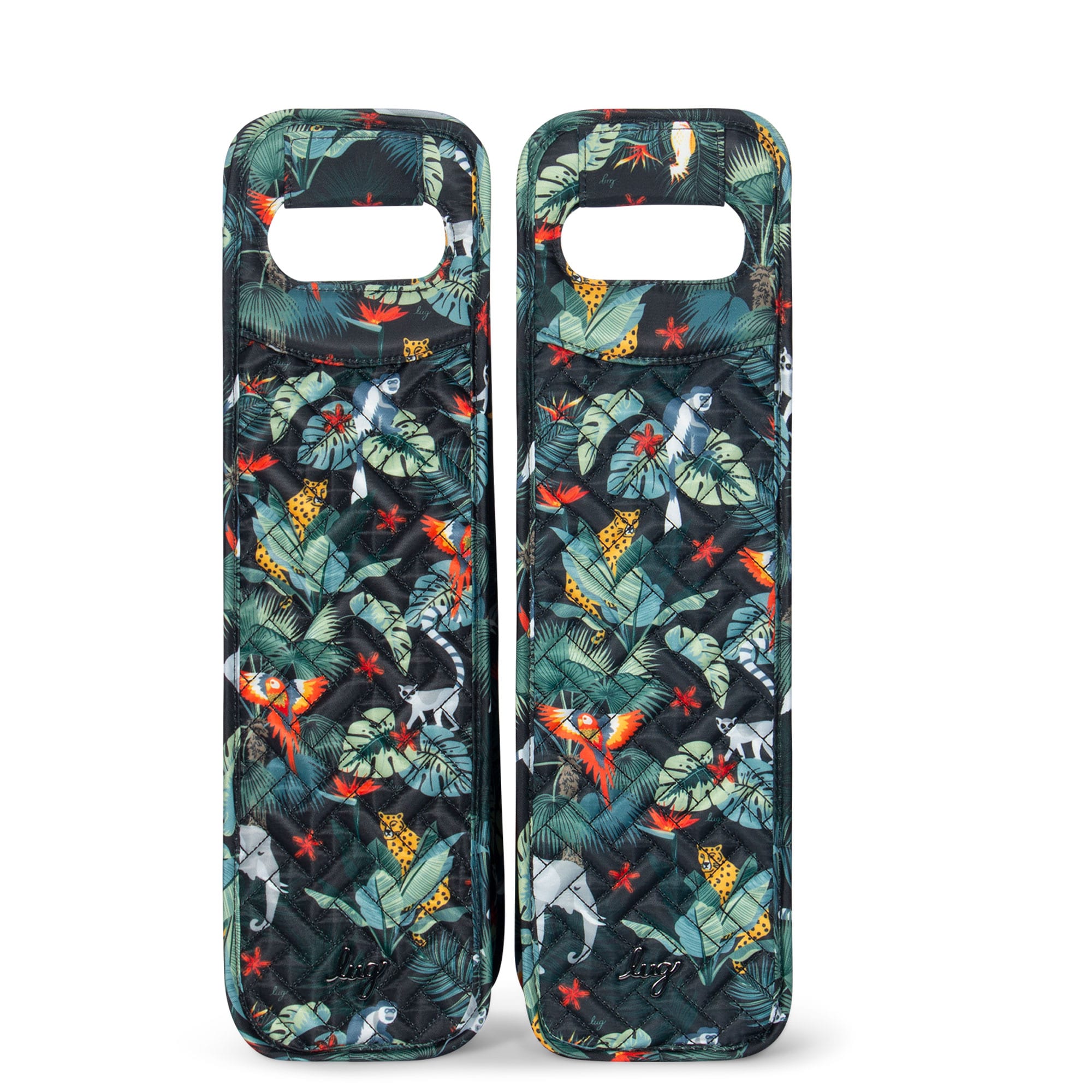 Shuttle 2pc Wine Totes - WILDLIFE BLACK - Shuttle2PC_WildlifeBlack_01
