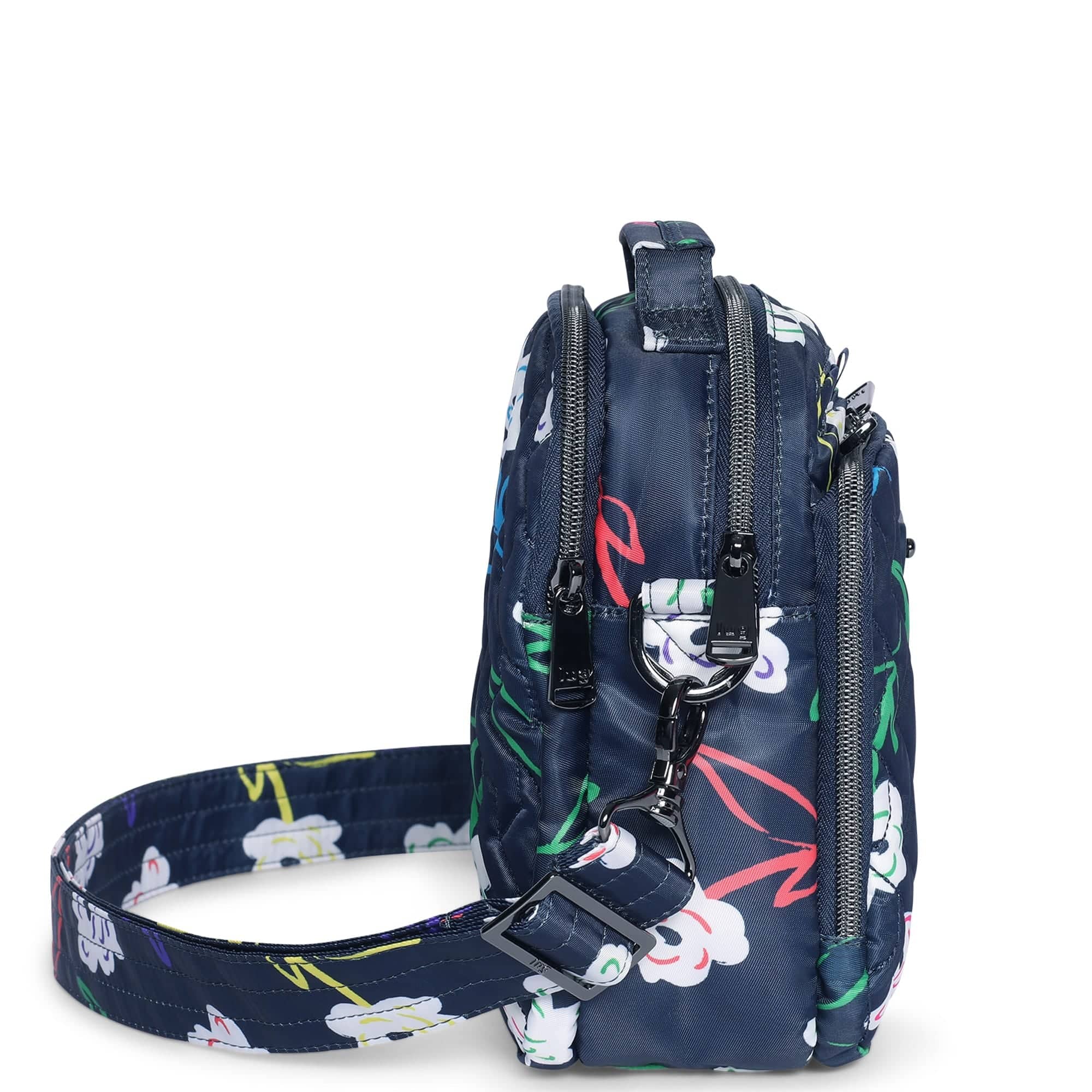 Skeeter Convertible Crossbody - BRIGHT FLORAL - SkeeterCharmBar_BrightFloral_03
