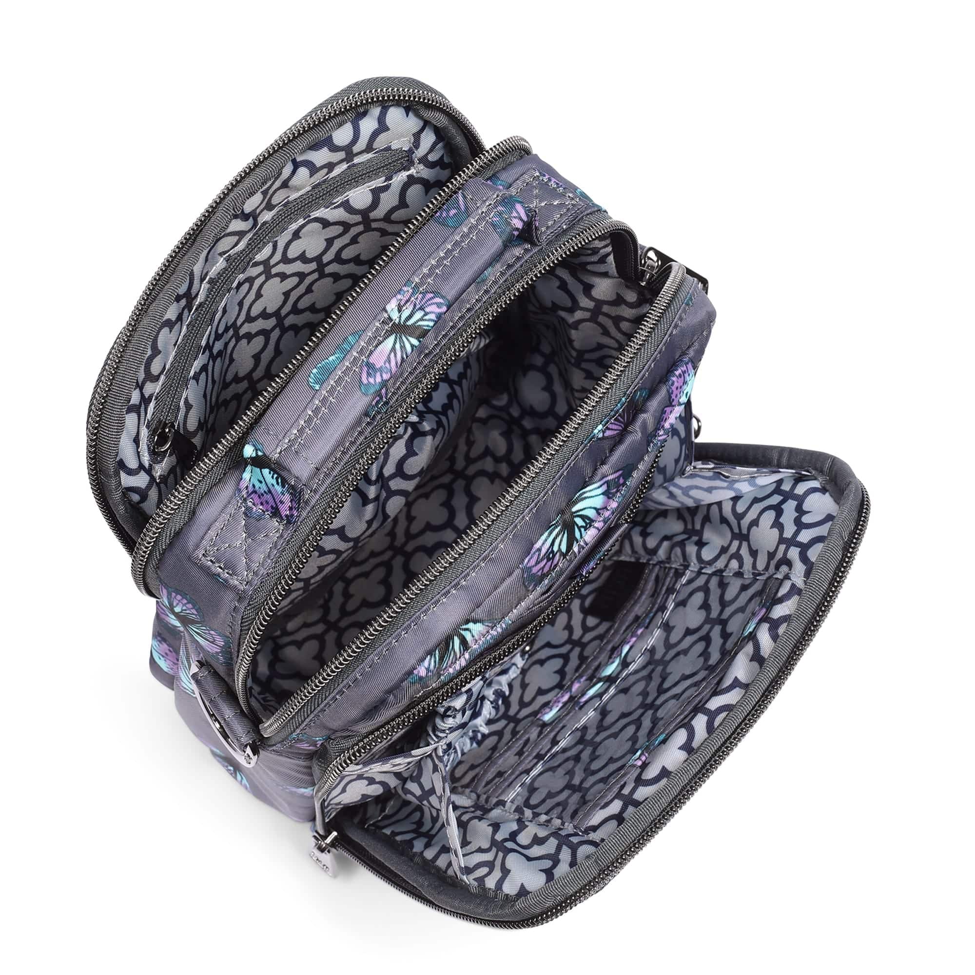 Skeeter Convertible Crossbody - BUTTERFLY GREY - SkeeterCharmBar_Butterfley_Grey_05