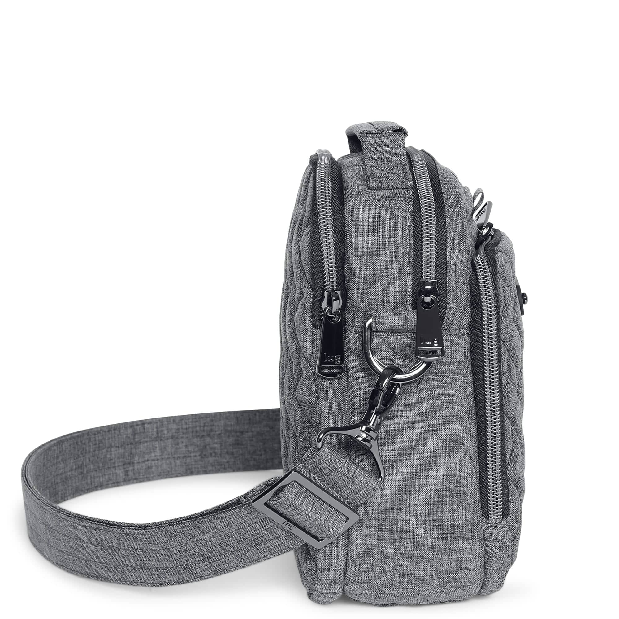 Skeeter Convertible Crossbody - HEATHER GREY - SkeeterCharmBar_HeatherGrey_03