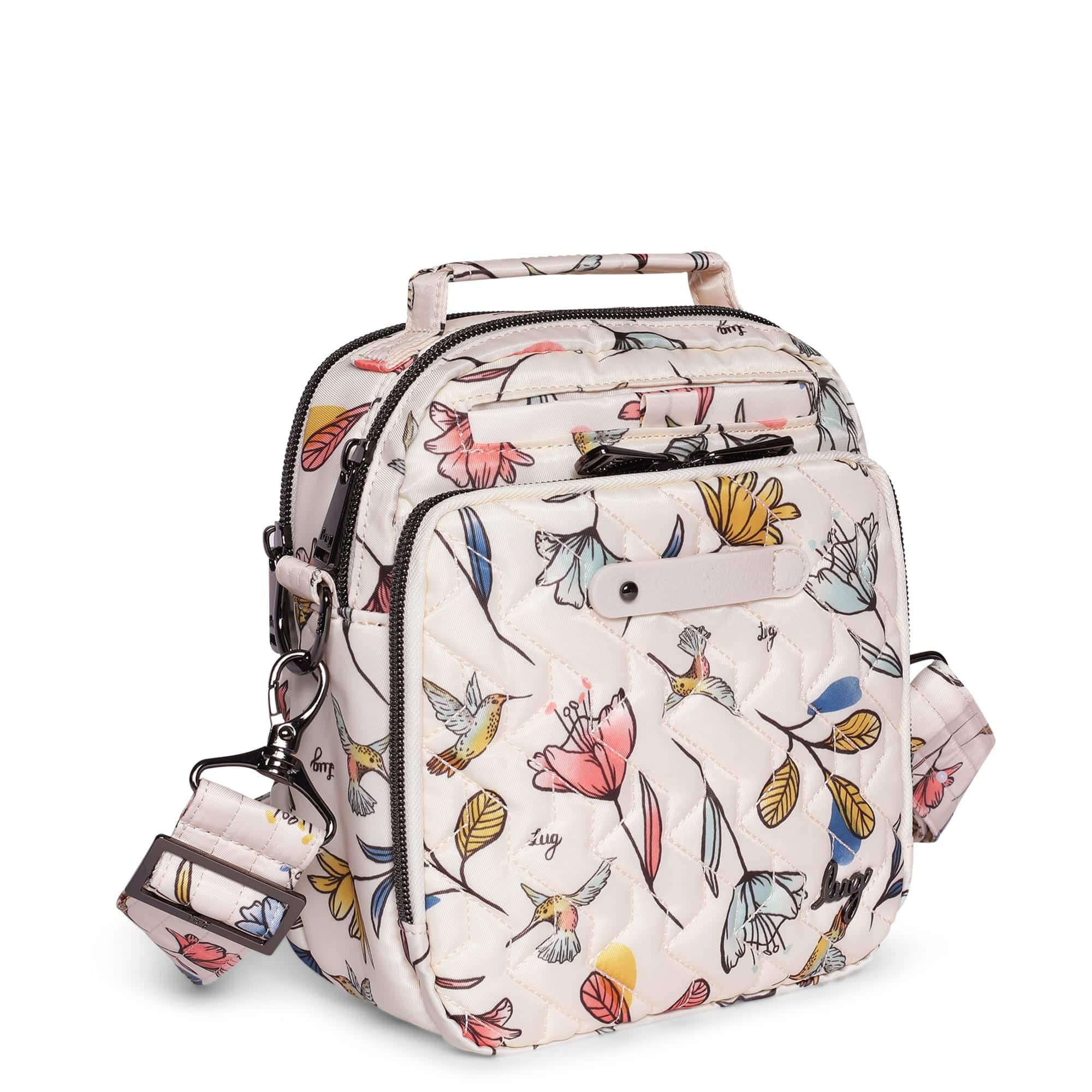 Skeeter Convertible Crossbody - HUMMINGBIRD FLORAL - SkeeterCharmBar_HummingbirdFloral_02