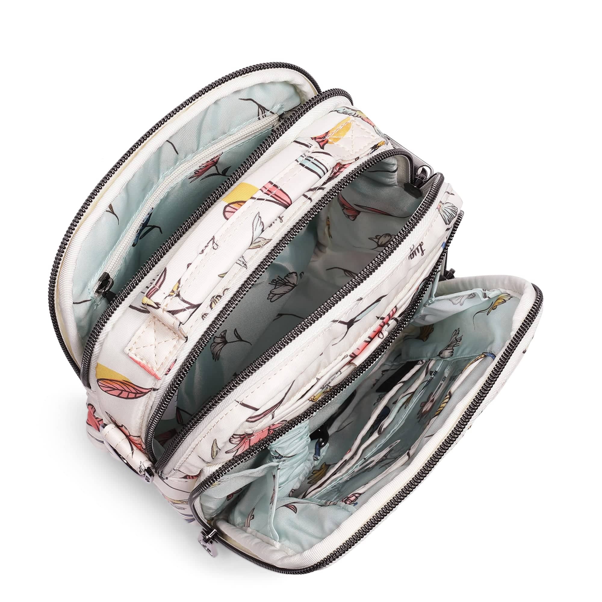Skeeter Convertible Crossbody - HUMMINGBIRD FLORAL - SkeeterCharmBar_HummingbirdFloral_05