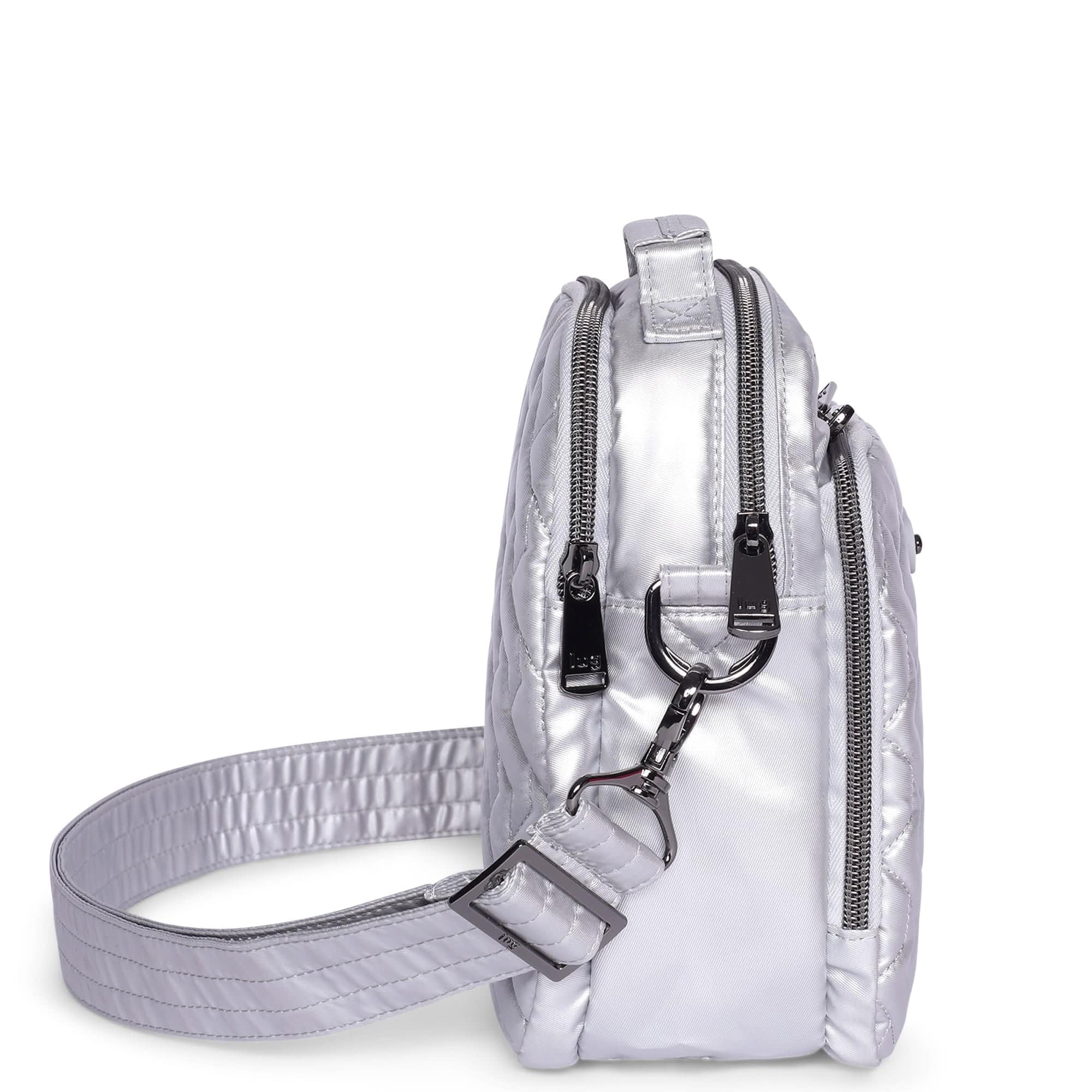 Skeeter Convertible Crossbody - METALLIC SILVER - SkeeterCharmBar_MetallicSilver_03