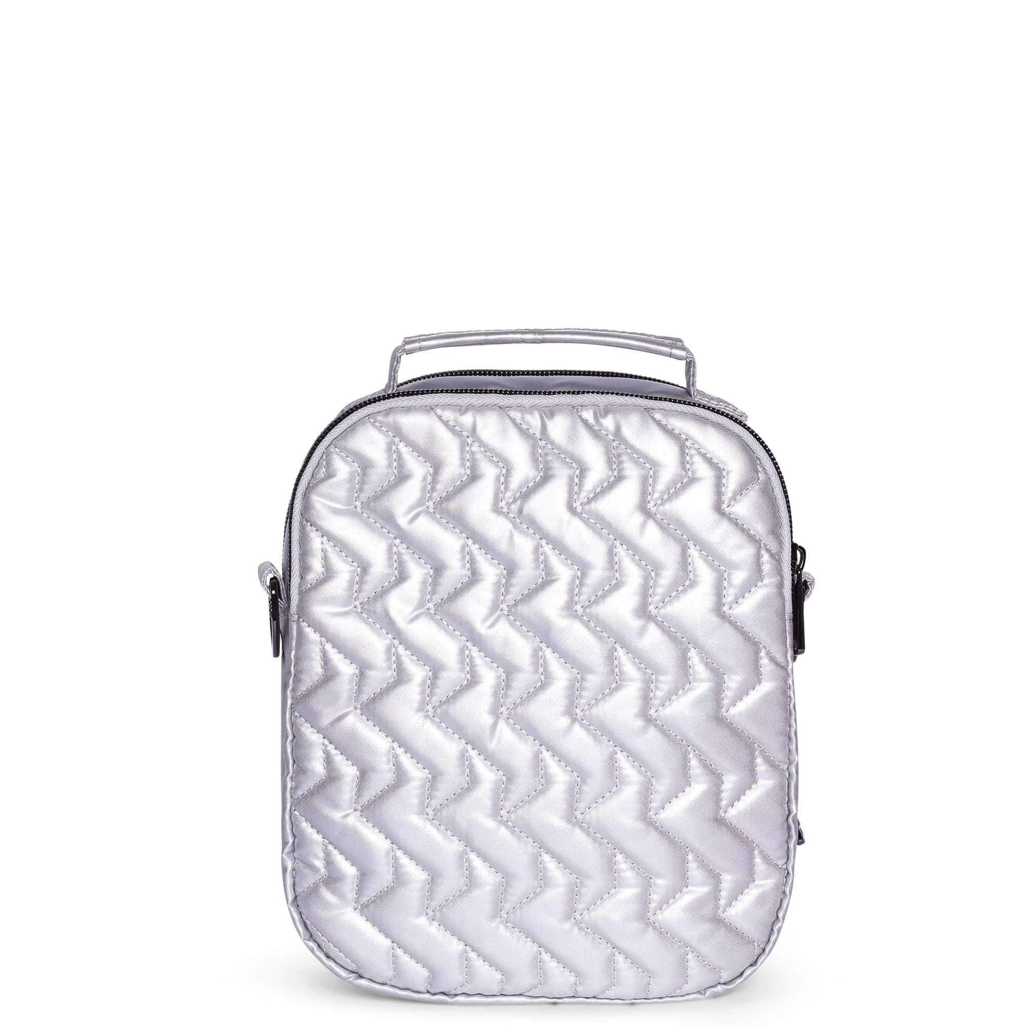 Skeeter Convertible Crossbody - METALLIC SILVER - SkeeterCharmBar_MetallicSilver_04