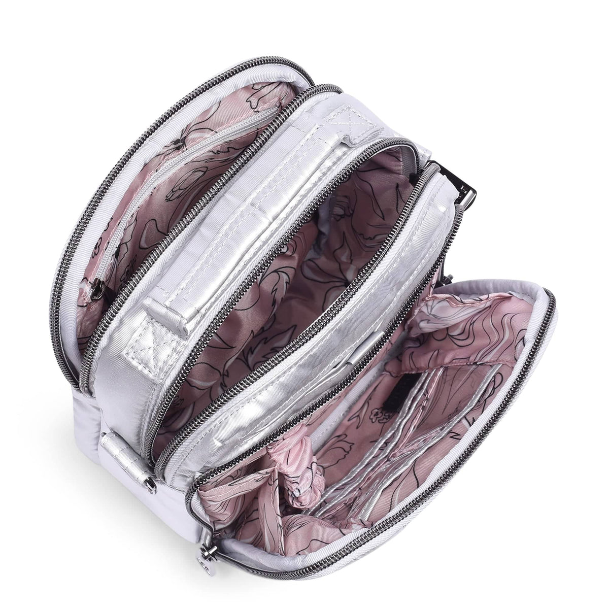 Skeeter Convertible Crossbody - METALLIC SILVER - SkeeterCharmBar_MetallicSilver_05