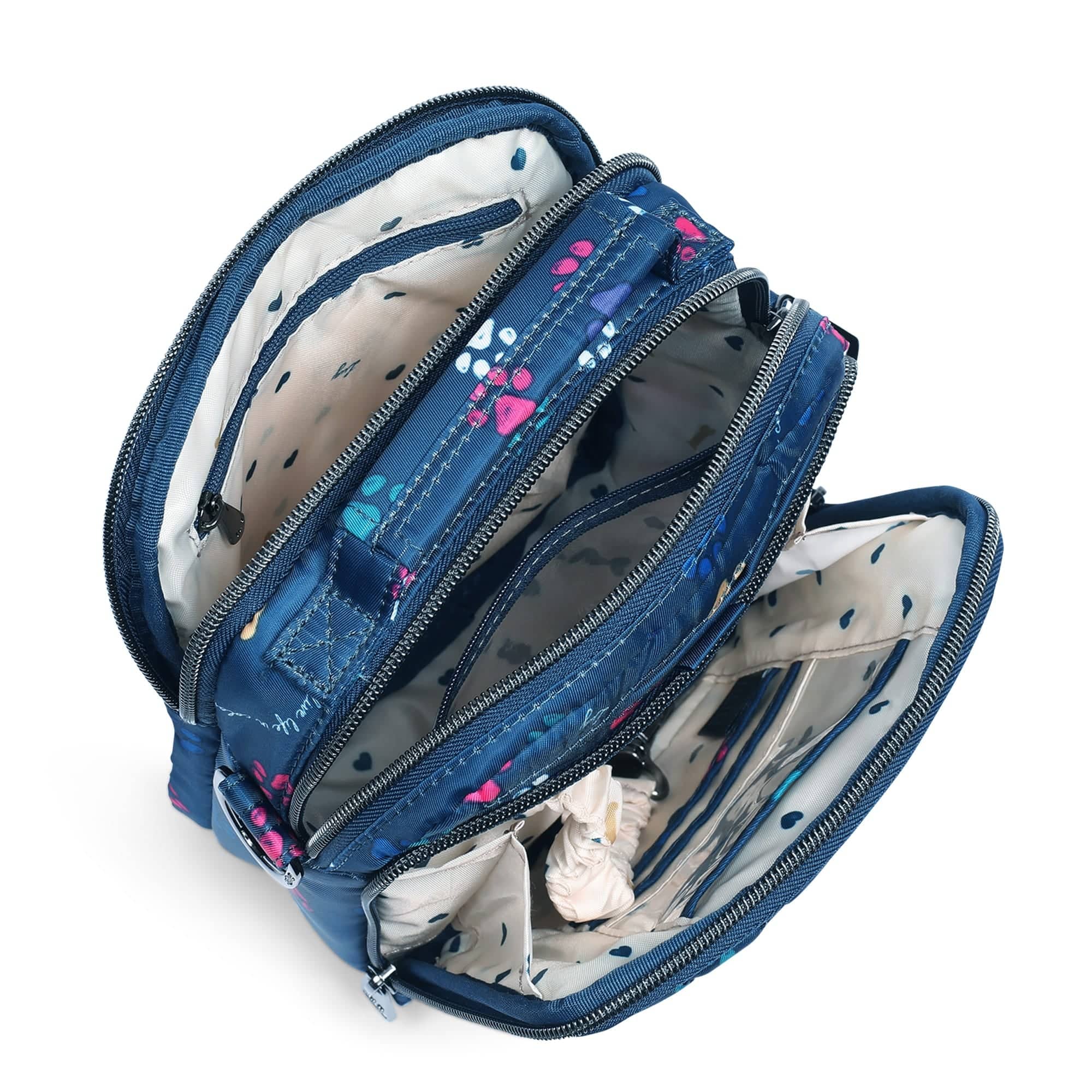 Skeeter Convertible Crossbody - PAWS NAVY - SkeeterCharmBar_PawsNavy_05