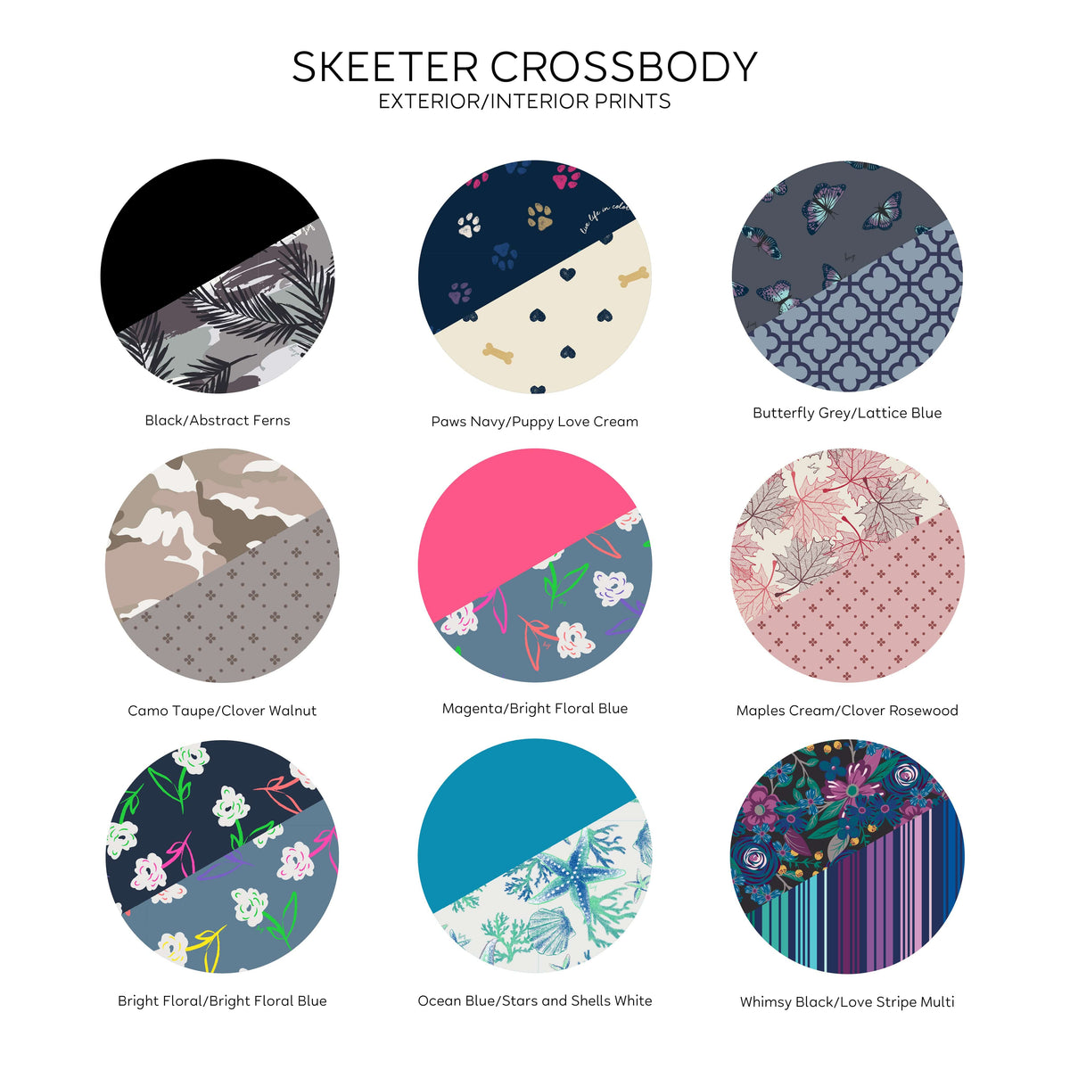 Skeeter Convertible Crossbody - - SkeeterCrossbody_QVC_Swatches_01
