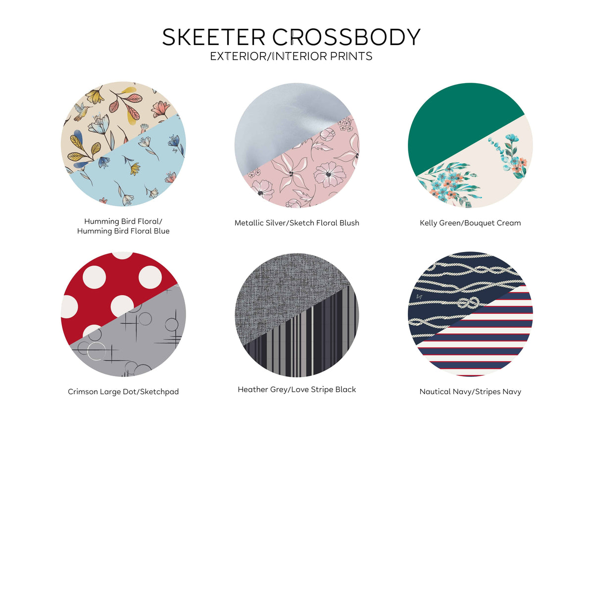 Skeeter Convertible Crossbody - - SkeeterCrossbody_QVC_Swatches_02