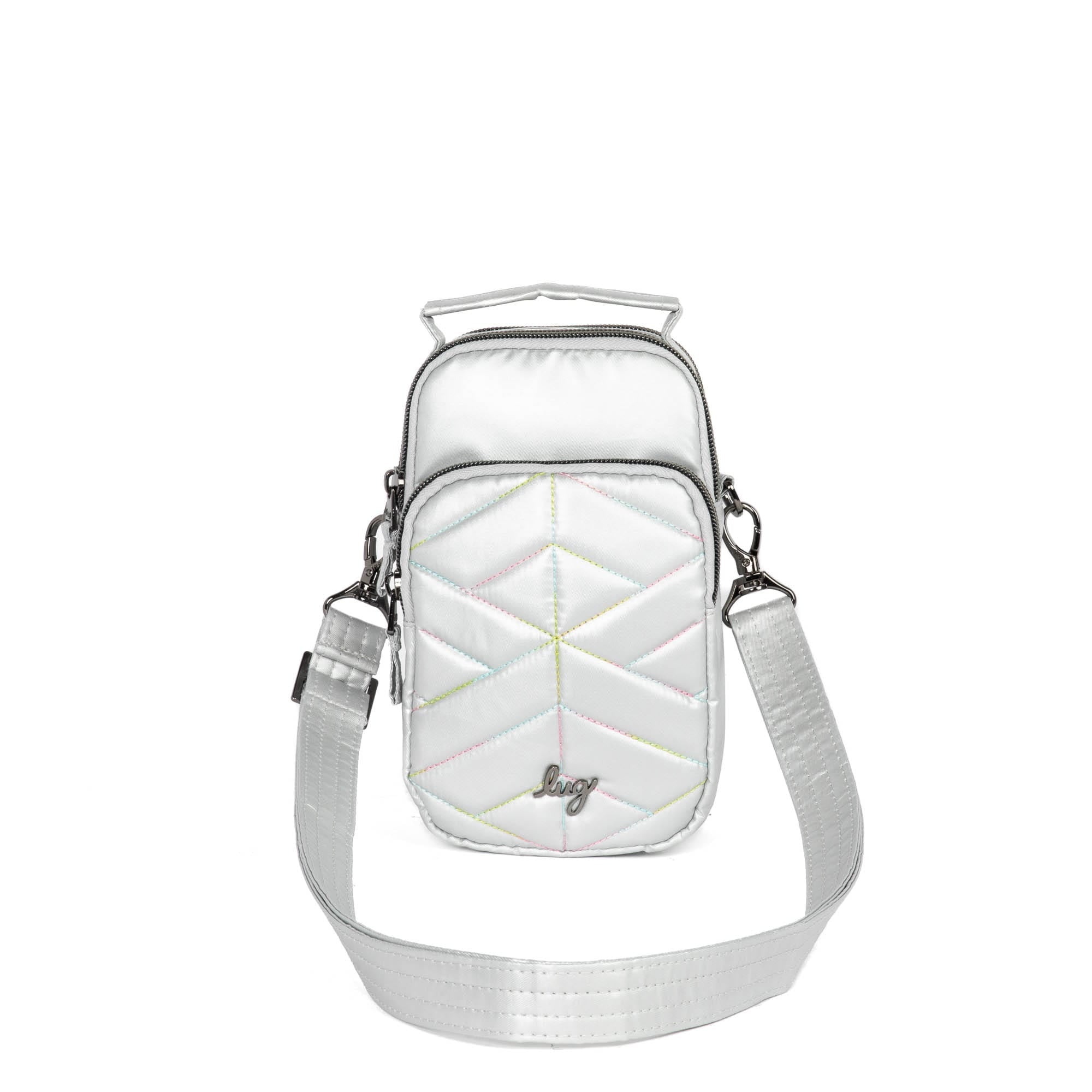 Skeeter Mini 2 Convertible Crossbody - METALLIC SILVER ICEPOP STITCH - SkeeterMini2_MetallicSilverwithIcepop_01