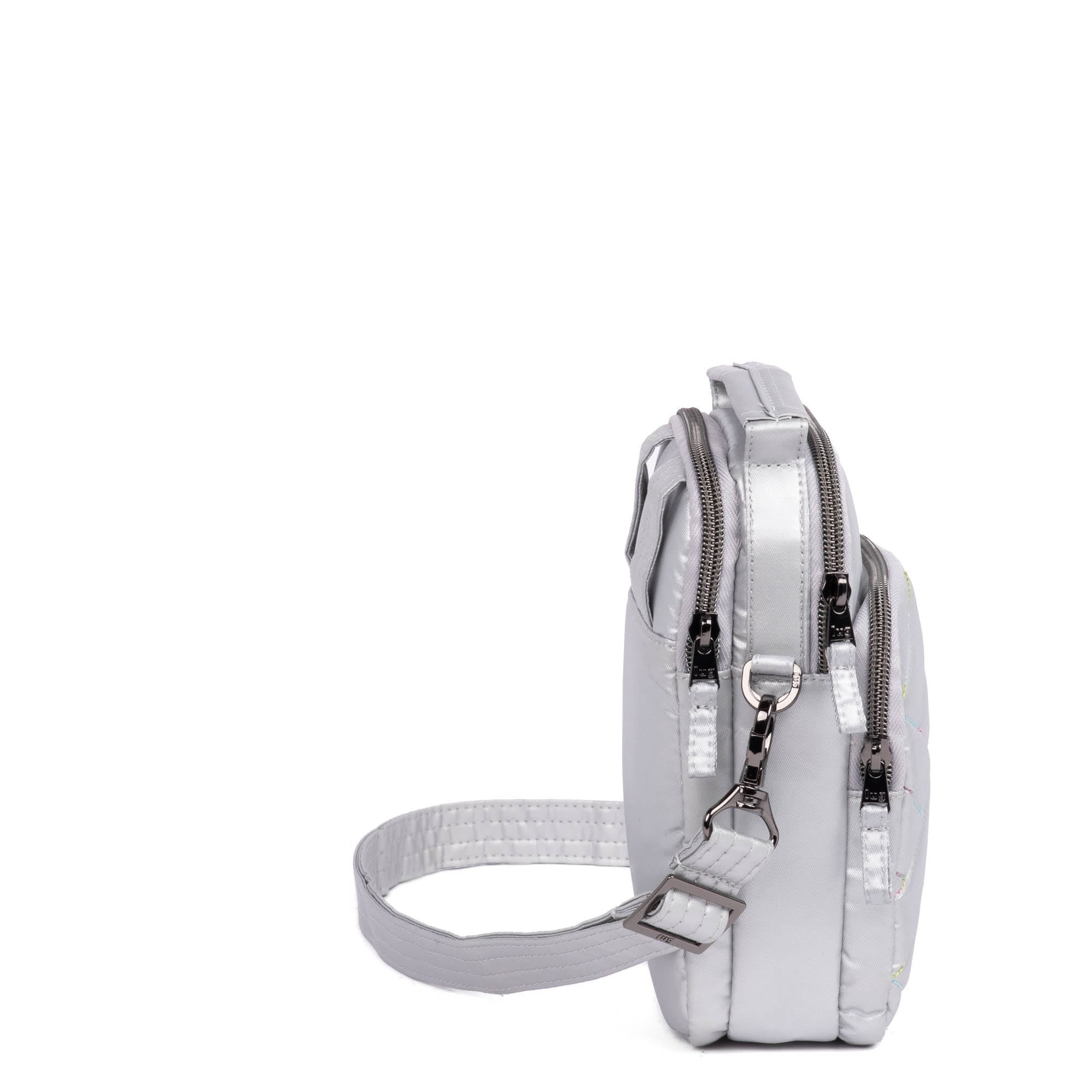 Skeeter Mini 2 Convertible Crossbody - METALLIC SILVER ICEPOP STITCH - SkeeterMini2_MetallicSilverwithIcepop_03