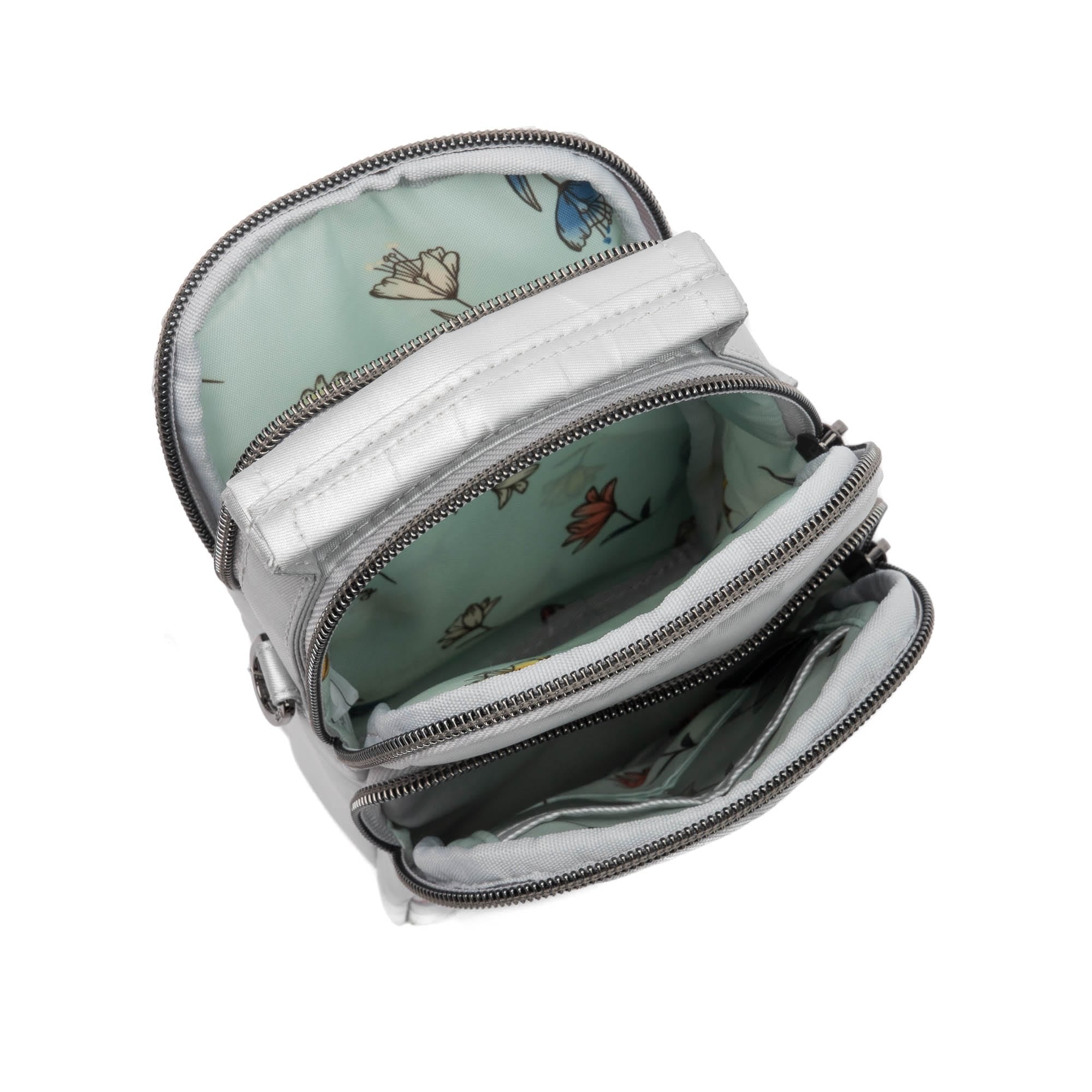 Skeeter Mini 2 Convertible Crossbody - METALLIC SILVER ICEPOP STITCH - SkeeterMini2_MetallicSilverwithIcepop_05