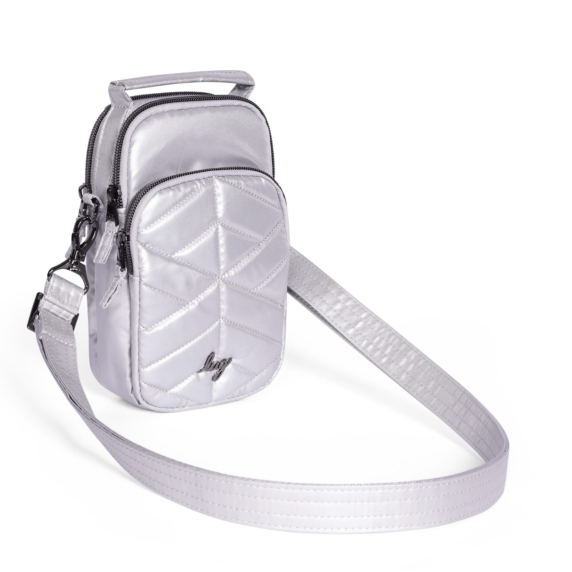 Skeeter Mini 2 Convertible Crossbody - METALLIC SILVER - SkeeterMini2_SCRIPT_MetallicSilver_02