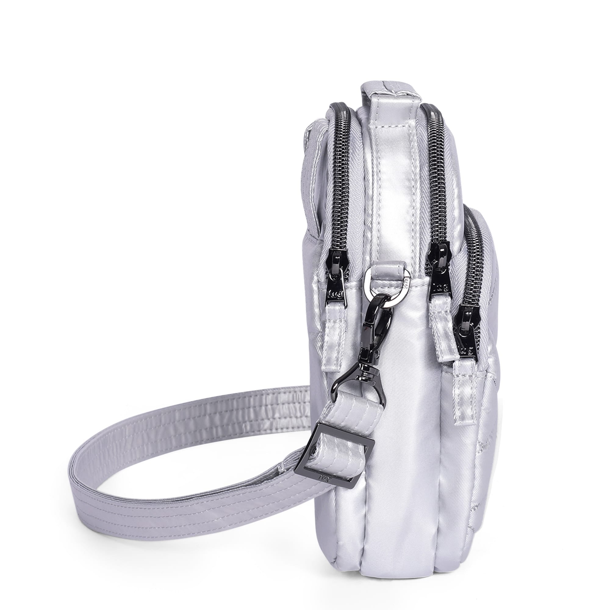 Skeeter Mini 2 Convertible Crossbody - METALLIC SILVER - SkeeterMini2_SCRIPT_MetallicSilver_03