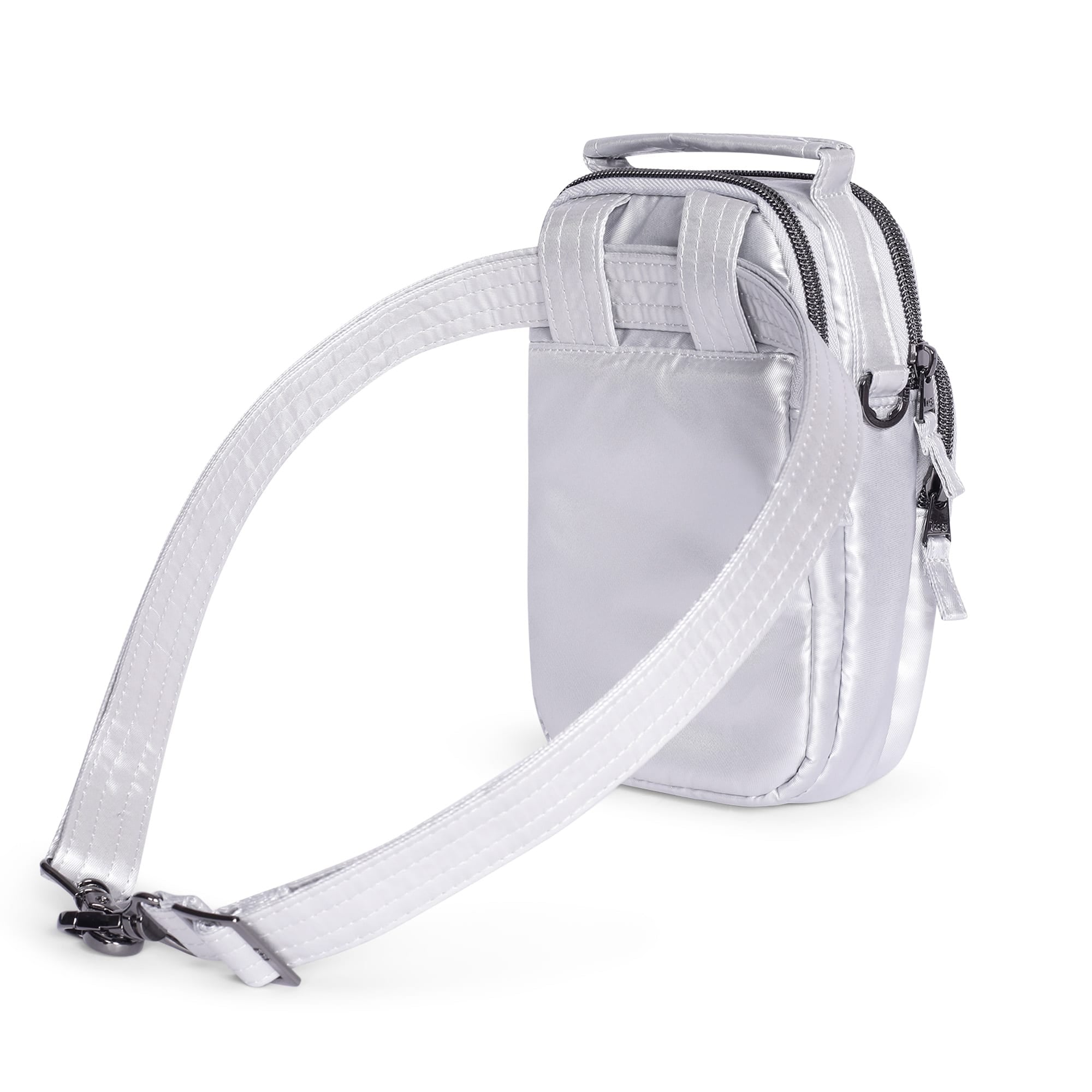 Skeeter Mini 2 Convertible Crossbody - METALLIC SILVER - SkeeterMini2_SCRIPT_MetallicSilver_04