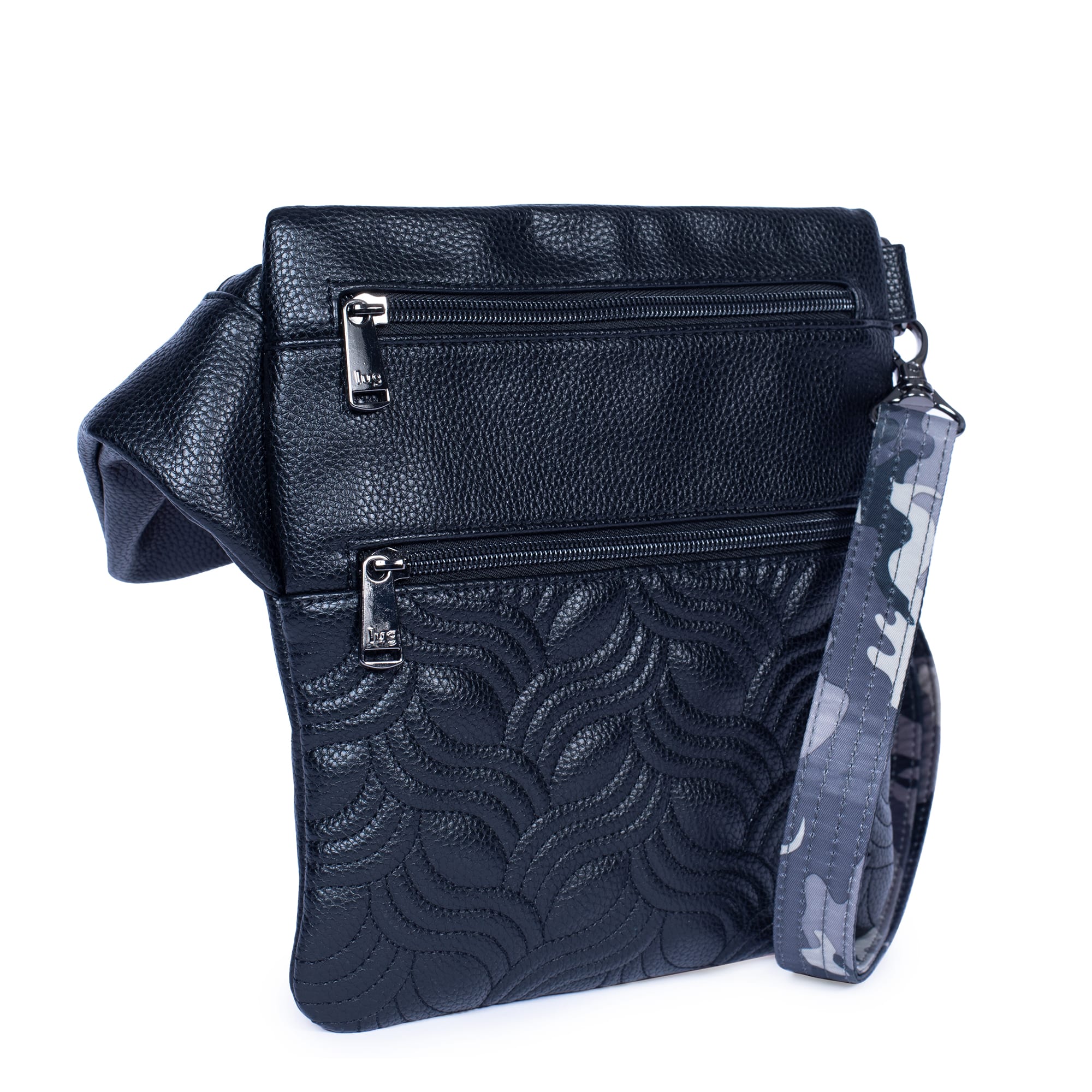 Skipper Classic VL Crossbody Bag - BLACK - SkipperVL_BlackCamoMidnightStrap_02