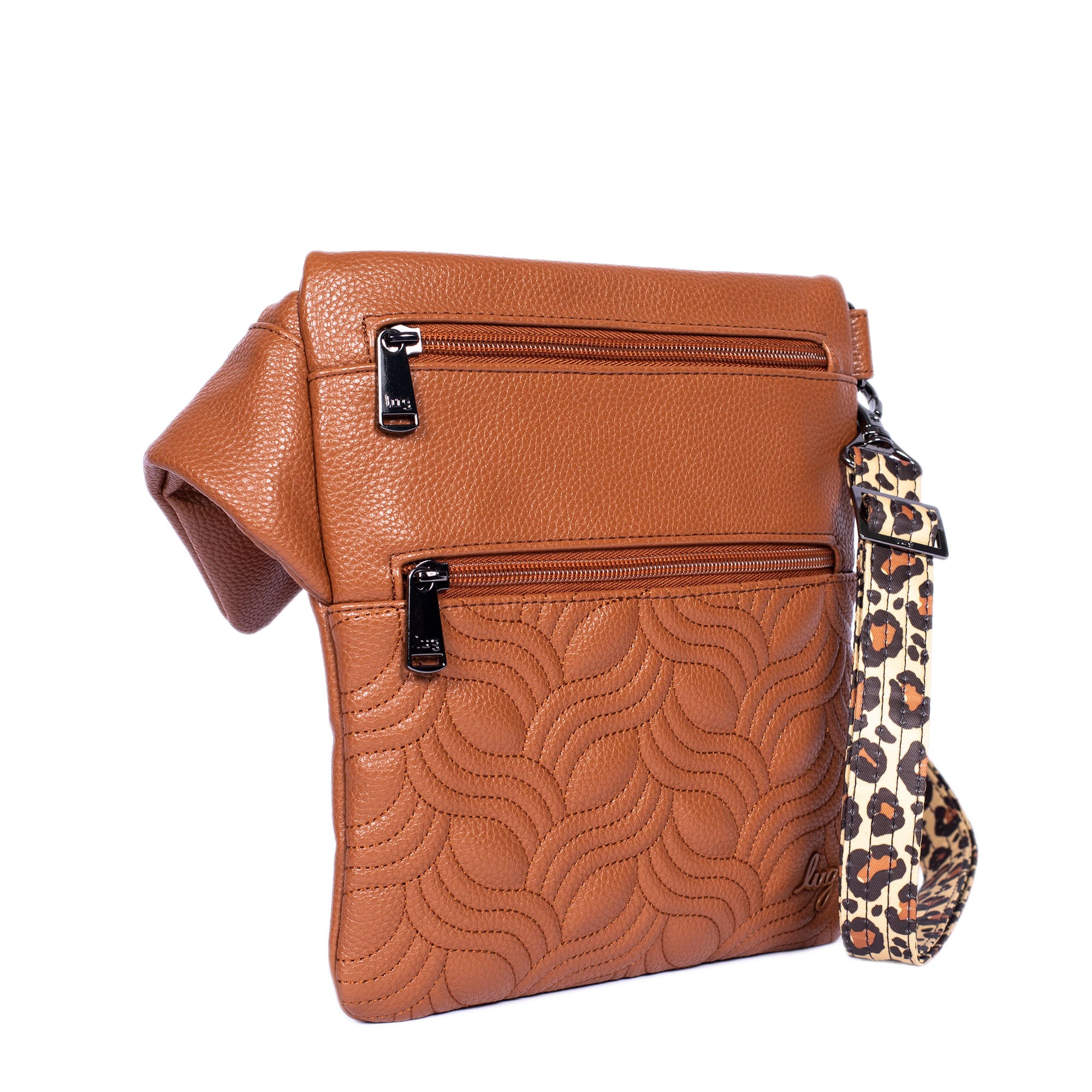 Skipper Classic VL Crossbody Bag - COPPER BROWN - SkipperVL_CopperBrownLeopardBrownStrap_02