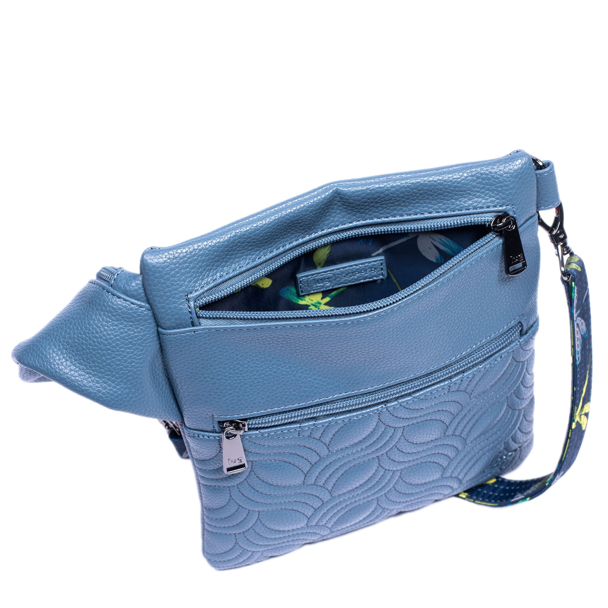 Skipper Classic VL Crossbody Bag - SLATE BLUE - SkipperVL_SlateBlueDragonflyNavyStrap_05