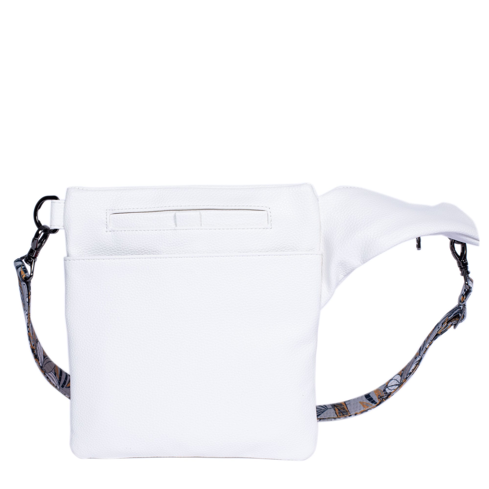 Skipper Classic VL Crossbody Bag - WHITE - SkipperVL_WhiteLilyGreyStrap_04