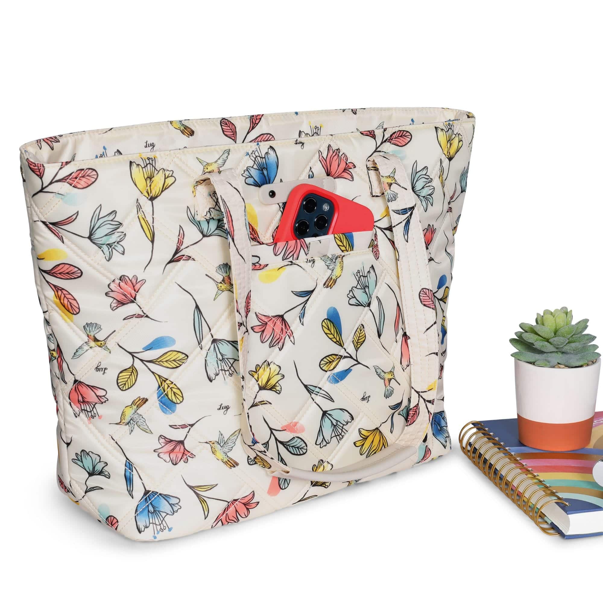 Skyliner Tote Bag - HUMMINGBIRD FLORAL - Skyliner-Feature3