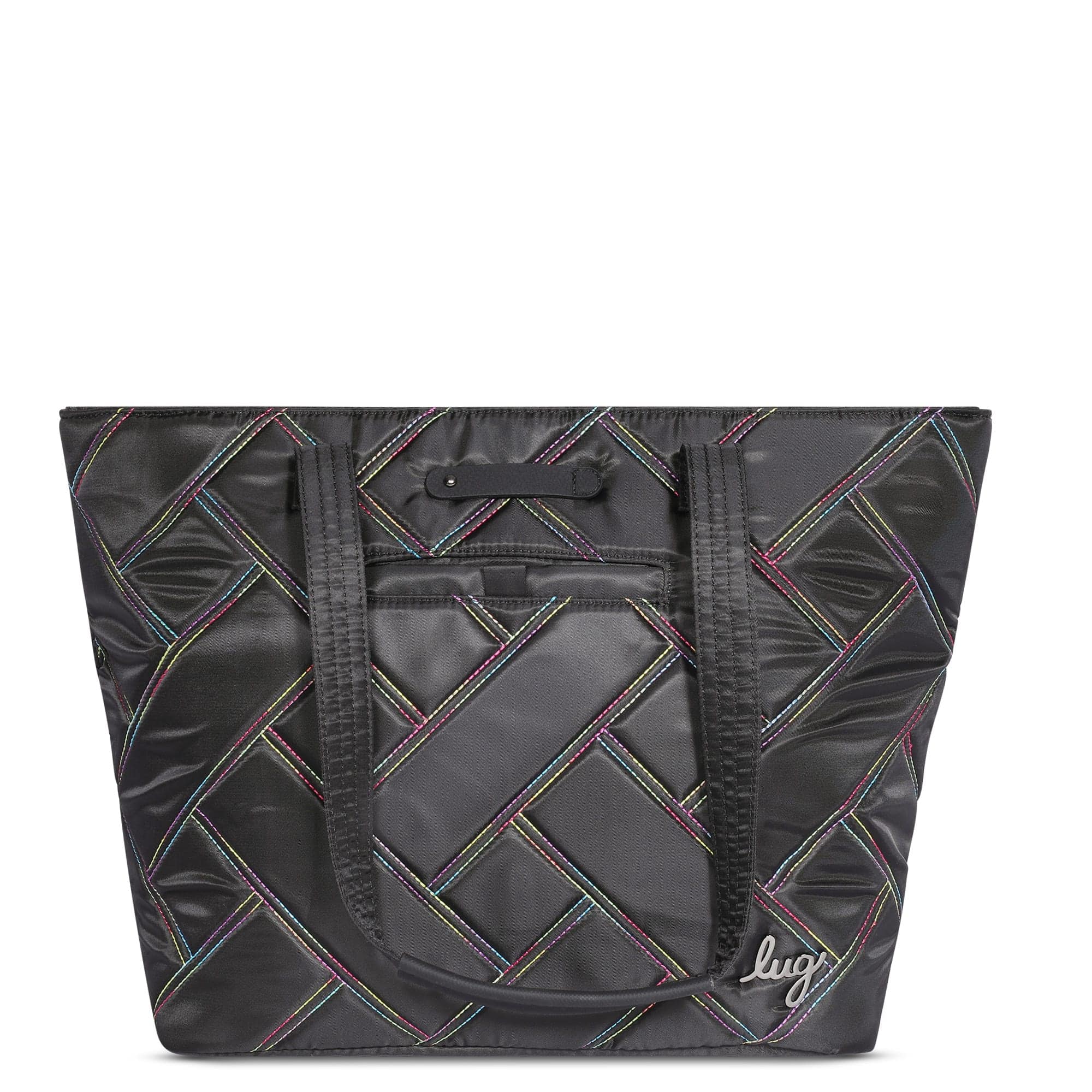 Skyliner Tote Bag - BLACK RAINBOW STITCH - Skyliner_BlackRainbowStitch_01